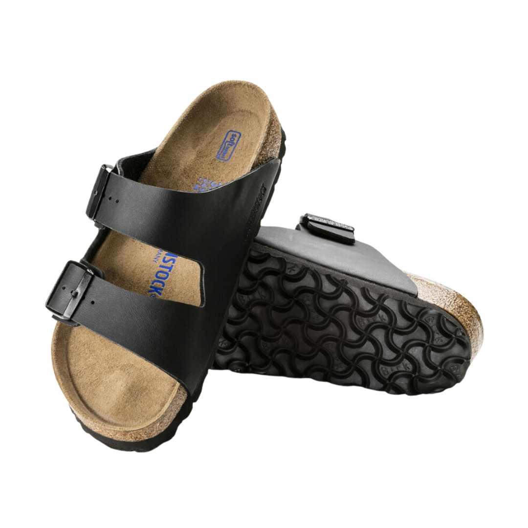 Men's Arizona Soft Footbed Sandals - Black Birko-Flor | Comfortable & Supportive for Casual Wear, Travel & Outdoor Activities