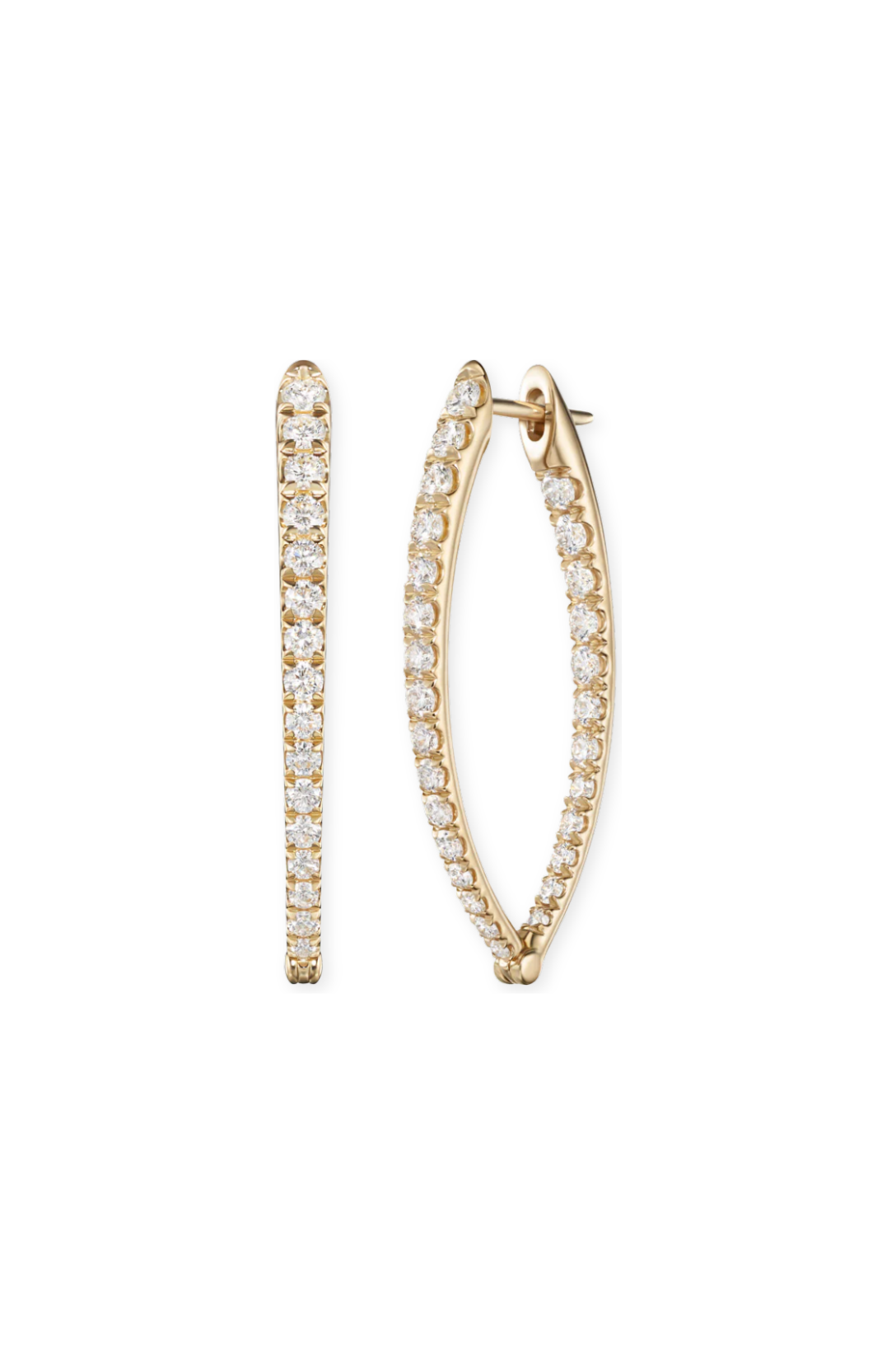 Elegant Cristina Diamond Stud Earrings for Women - Medium Size | Perfect for Weddings, Parties & Everyday Wear