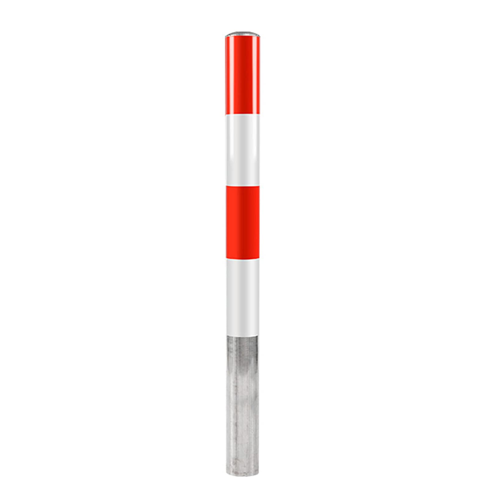 Reflective Driveway Security Posts - Heavy Duty Parking Lot Stanchions (1000x89mm & 1200x89mm) for Enhanced Road Safety and Traffic Control | Perfect for Driveway Barriers, Parking Space Markers, and Warehouse Safety Zones