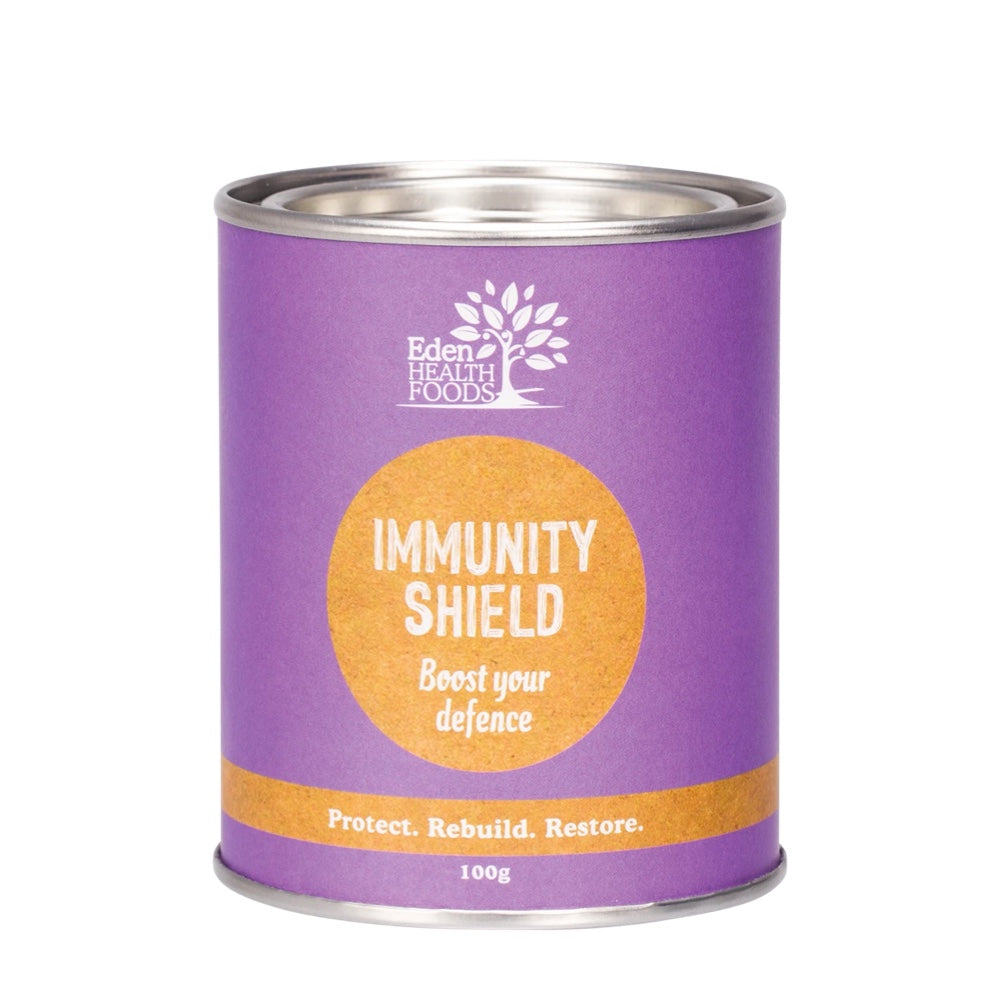 EDEN HEALTHFOODS Immunity Shield Herbal Immune Boosting Formula 100g - Natural Immune Support Supplement for Cold & Flu Season | Daily Wellness Boost