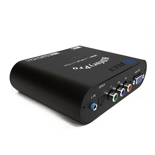 HDMI to YPbPr/VGA Converter with Dual HDMI Inputs - Analog Video Scaler for PC, Laptop, Xbox, PS4, PS3 - Optical & 3.5mm Audio Output - Compatible with TV, VHS, VCR, Camera, DVD (Model XD 450) - Perfect for Home Theater Setups & Retro Gaming Systems