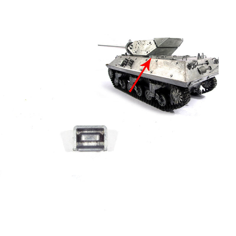 1/16 Scale M10 Destroyer Tank Metal Handrails & Tool Box - Front Hatches TK22 Multifunction Turret for Mato RC Tank - Durable Upgrade Parts for Model Tank Battles & Display