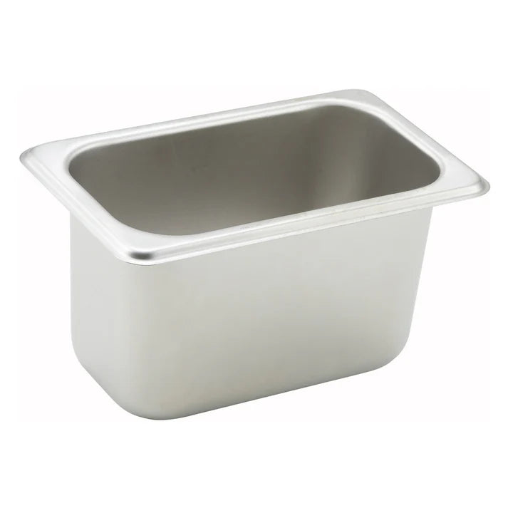 Stainless Steel Food Pan 1/9 Size x 4