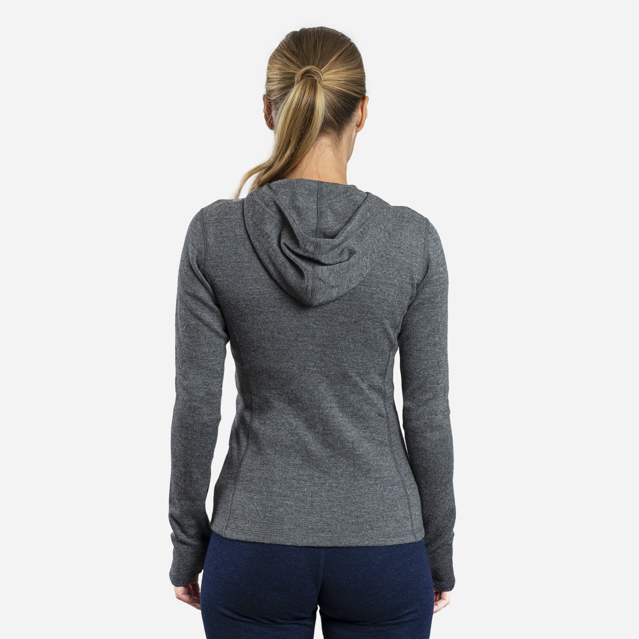 Women's Alpaca Wool Hoodie Jacket - 420 Midweight Full Zip Fleece Pullover for Outdoor Hiking & Winter Travel - Cozy Warm Sweatshirt for Casual Wear