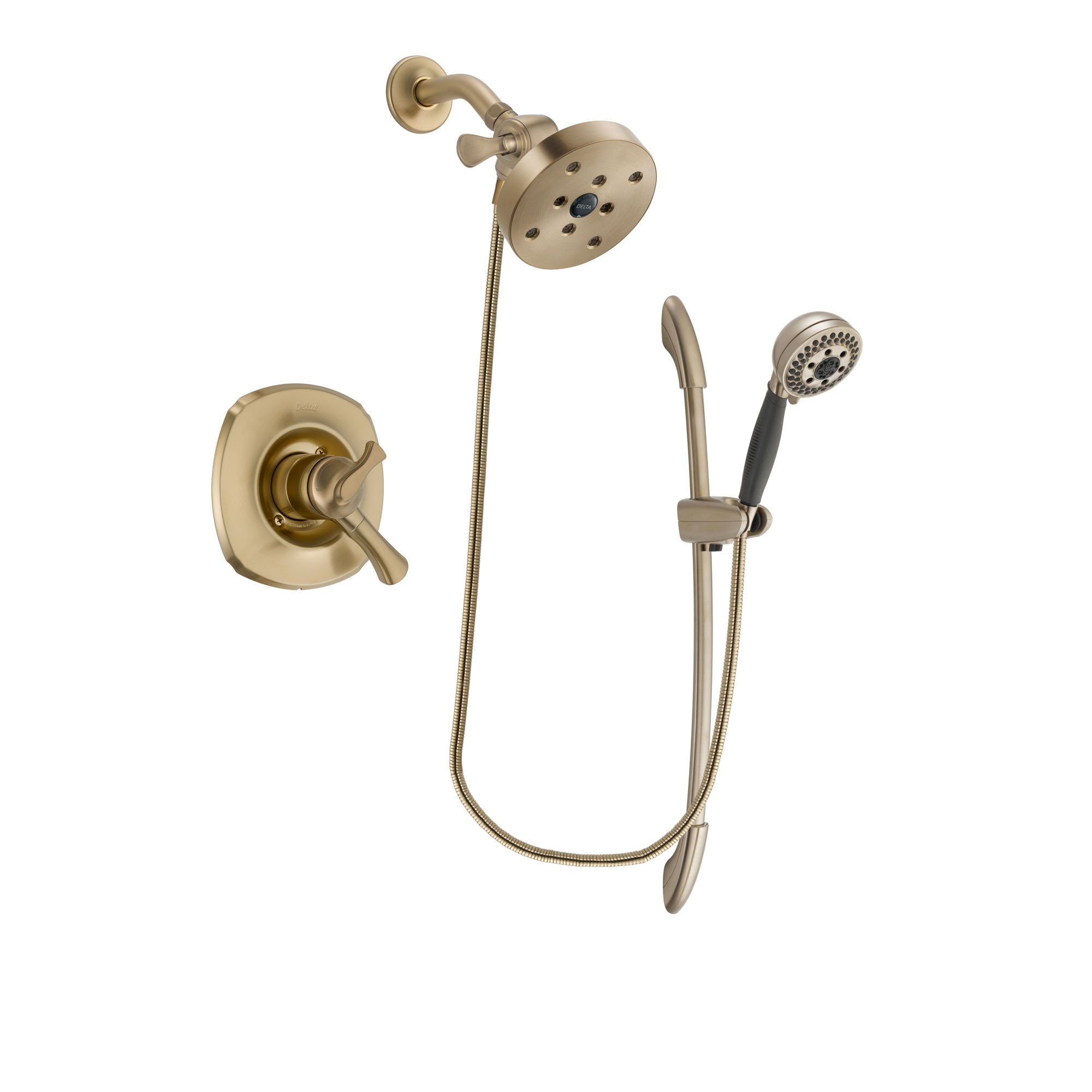 Delta Addison Champagne Bronze Dual Control Shower Faucet System with 5.5