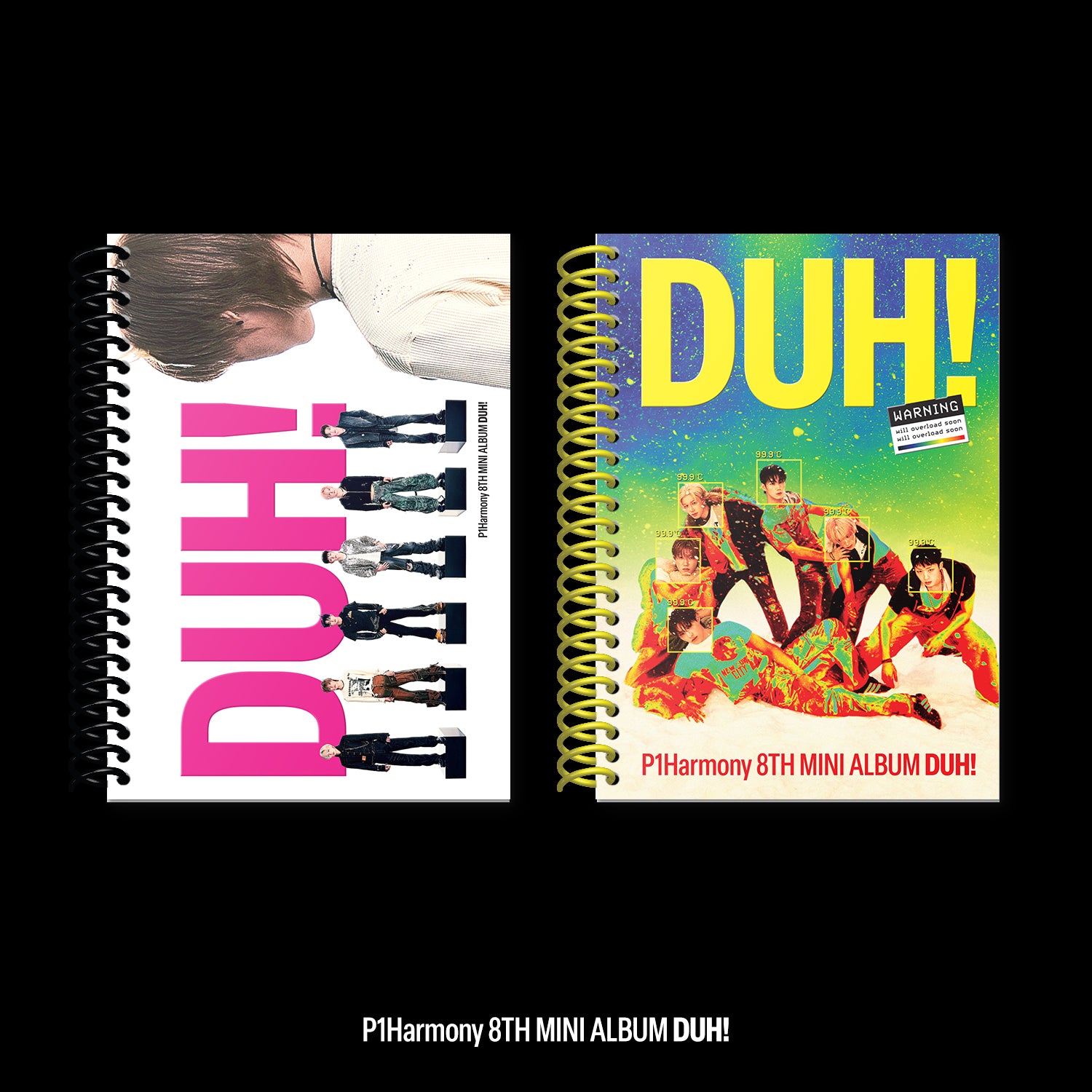 P1HARMONY 8th Mini Album 'DUH!' - Kpop Music CD with Photobook & Poster - Perfect for Kpop Fans, Collectors, and Gift Giving