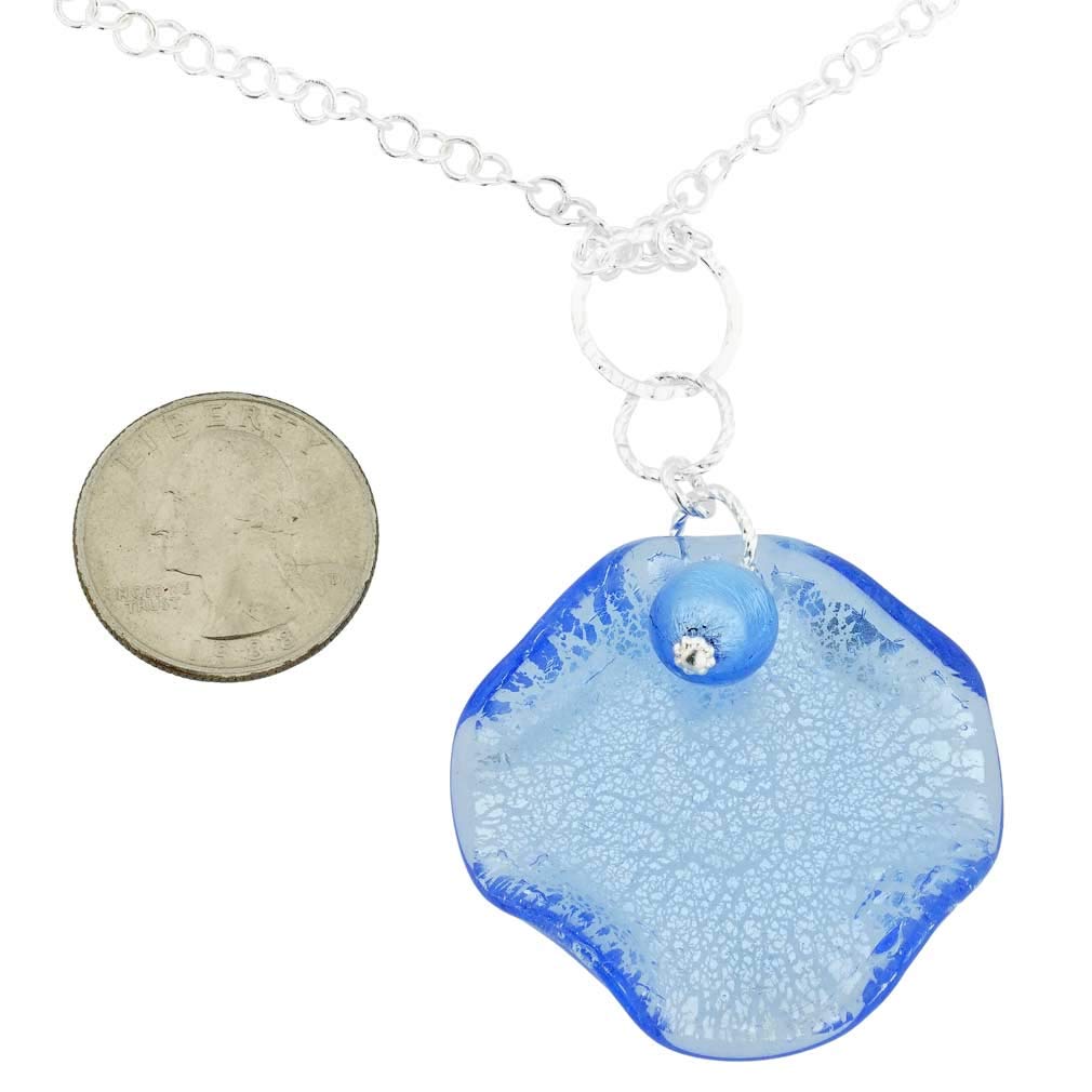 Authentic Murano Glass Pendant Necklace - Handcrafted Venetian Blue Jewelry for Women | Perfect Gift for Birthdays, Anniversaries & Special Occasions