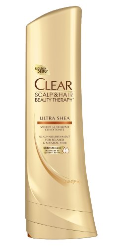 Clear Scalp & Hair Therapy Conditioner - Ultra Shea Smooth & Nourishing Formula (12.7 oz) | Deep Hydration for Dry, Damaged Hair | Perfect for Daily Use & Salon-Quality Results