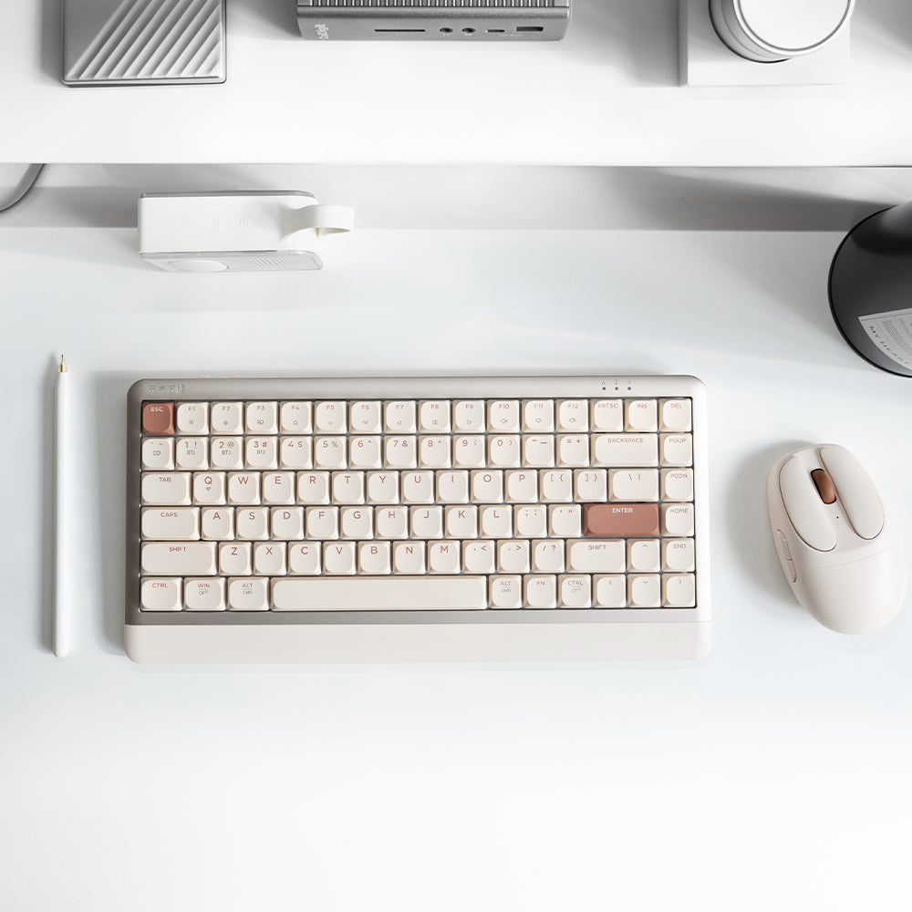 DAREU NEO84 Low Profile Mechanical Keyboard - 84 Keys Compact Design, RGB Backlit, Hot-Swappable Switches for Gaming & Office Work (Perfect for Esports, Programming & Typing)