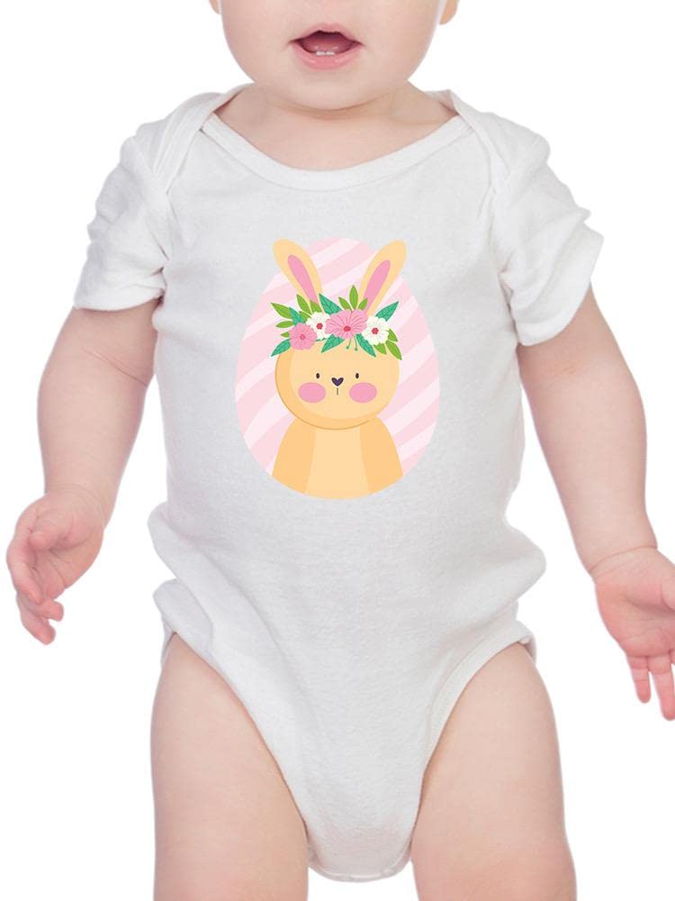 Smartprints Cute Easter Bunny Garland Bodysuit for Baby - Adorable Easter Outfit for Newborns & Infants - Perfect for Easter Photos, Family Gatherings & Spring Celebrations