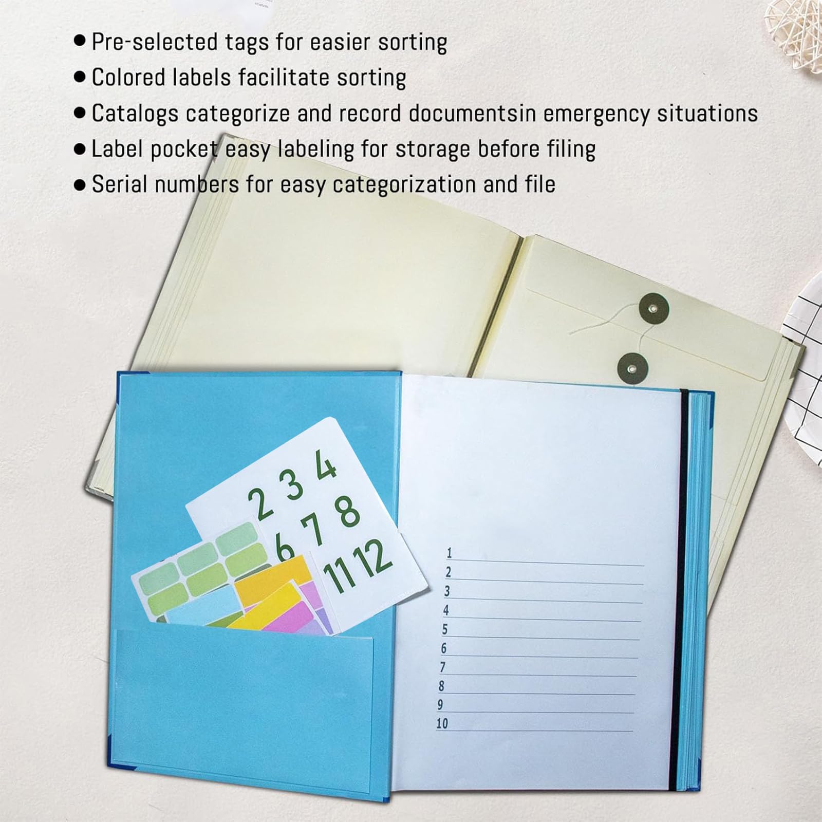Premium Document Organizer Binder with Labels & Pockets - Family Emergency Binder Kit for Important Papers, Financial Records & Vital Documents (Yellow) | Perfect for Home Organization, Estate Planning & Emergency Preparedness