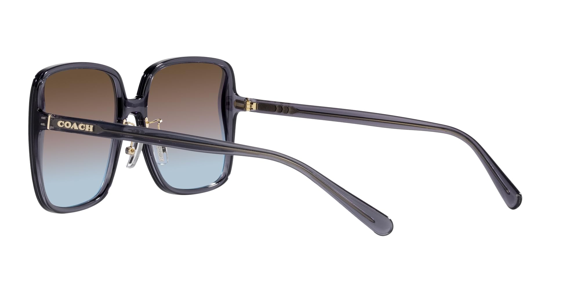 Coach Women's HC8368D Square Sunglasses - UV Protection, Polarized Lenses, Stylish & Lightweight for Outdoor Activities, Driving, and Beach Vacations