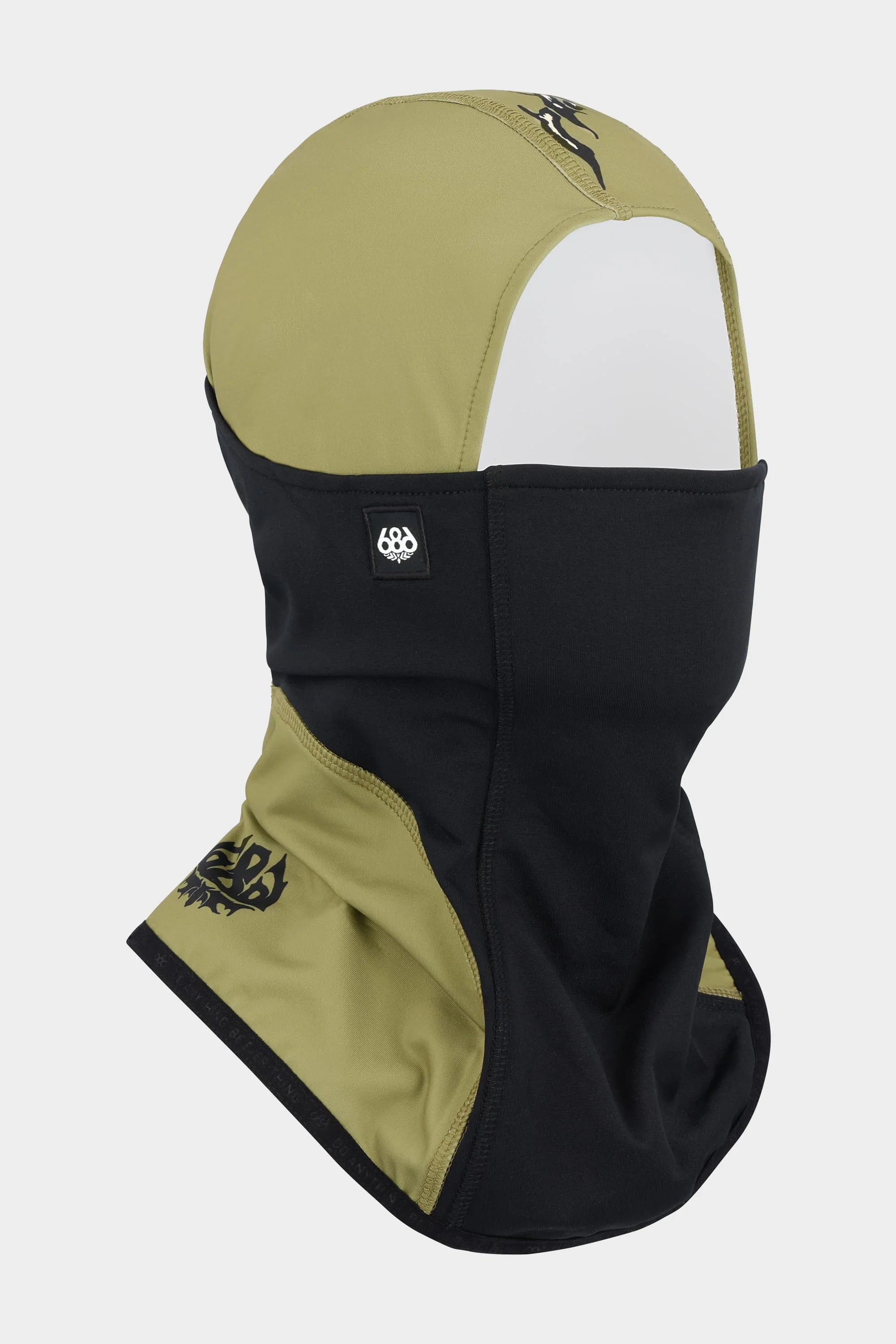686 x Welcome 2025 Alpha Hinged Balaclava - Sage Green Ski Mask for Winter Sports & Outdoor Activities - Perfect for Snowboarding, Skiing, Motorcycling & Cold Weather Protection