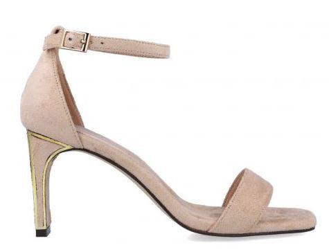 Menbur Nude Suede Barely There Sandals for Women | Comfortable & Stylish Summer Sandals | Perfect for Beach, Vacation & Casual Outfits