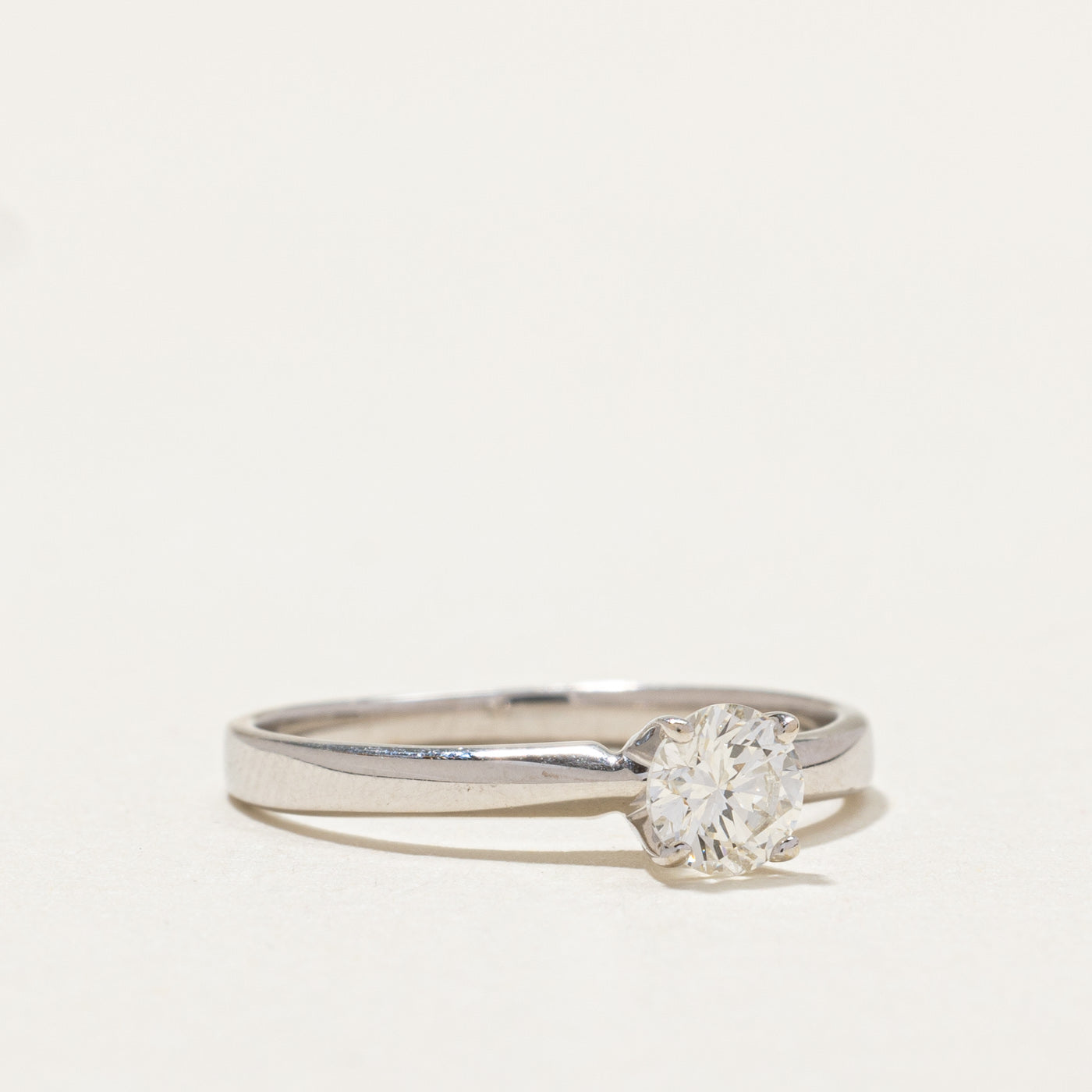 0.36ct Solitaire High Set Diamond Engagement Ring for Women - Size 5 | Perfect Proposal, Wedding & Anniversary Jewelry Gift
