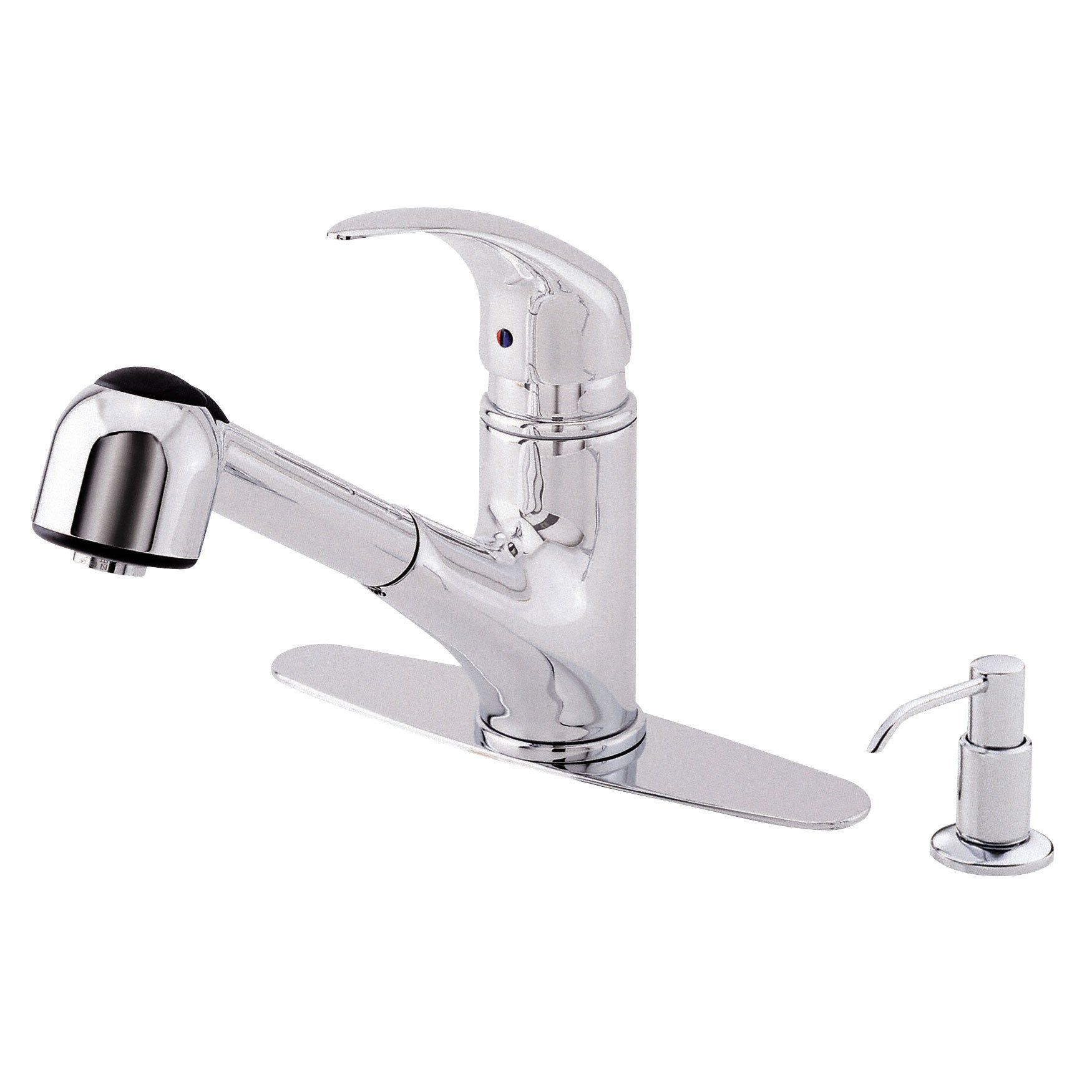 Danze Melrose Modern Chrome Single Handle Pull-Out Kitchen Faucet - High Arc Spout for Easy Washing, Perfect for Modern Kitchens & Busy Home Chefs