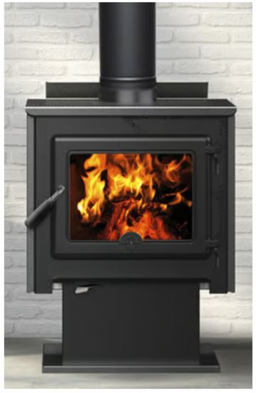 True North TN25C EPA Certified Wood Burning Stove - Efficient Heating for Cabins, Homes & Outdoor Living Spaces