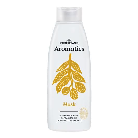 Natural Vegan Body Wash with Aromatics Musk - Gentle & Moisturizing for Sensitive Skin - Perfect for Daily Shower & Relaxation