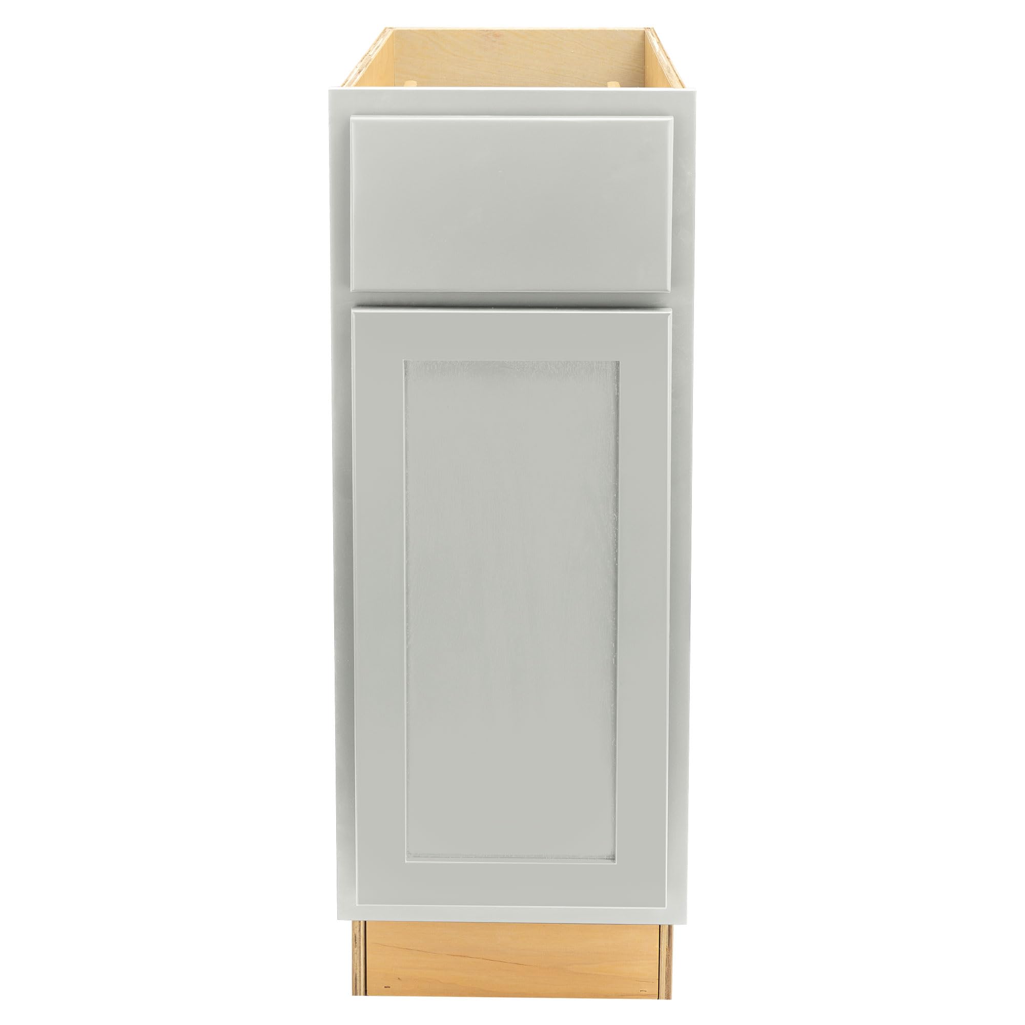 Quicklock RTA Ready-to-Assemble Shaker Style Base Kitchen Cabinets - Magnetic Gray (12