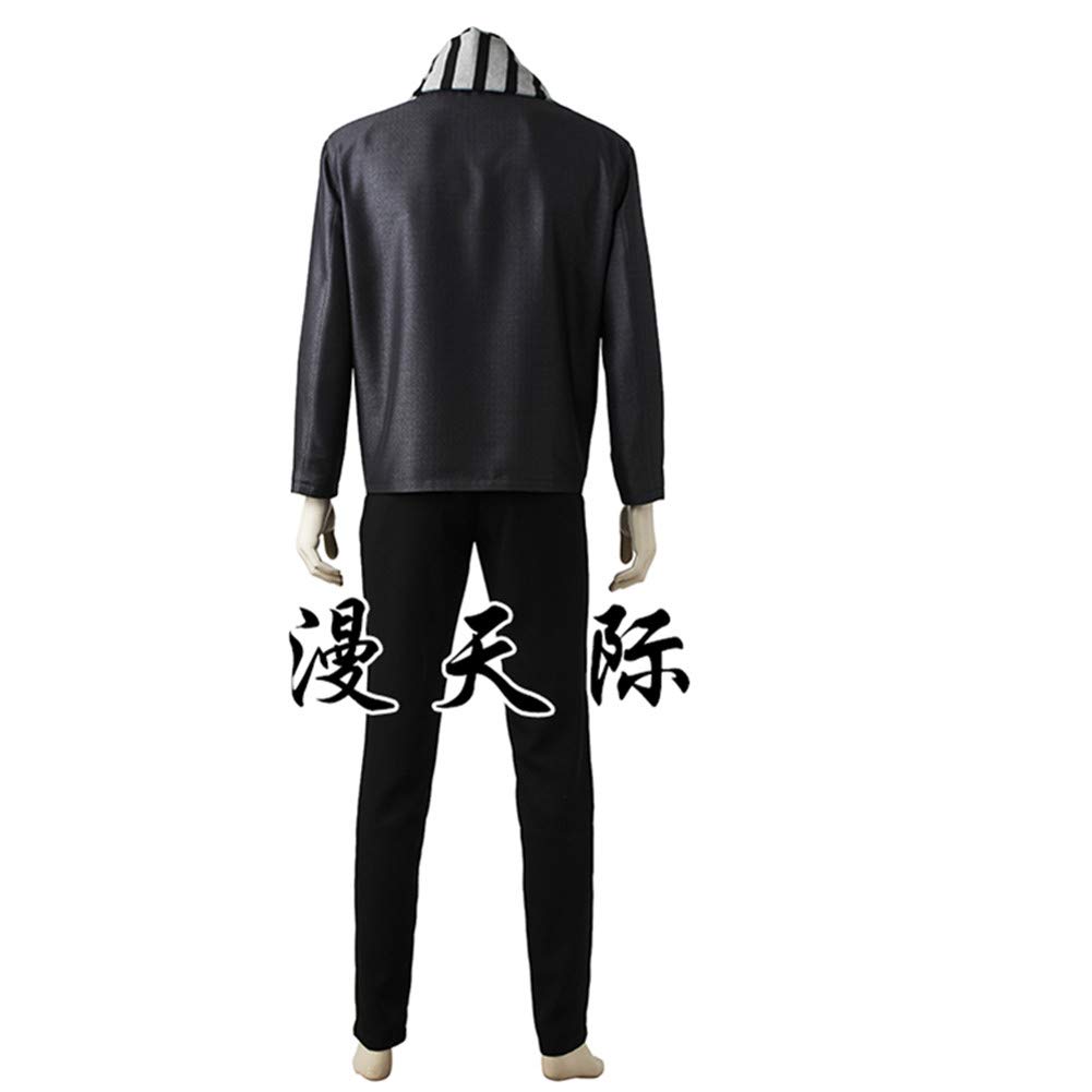 Gru Cosplay Costume for Adults - Despicable Me Villain Outfit with Yellow Scarf & Gloves - Perfect for Halloween, Comic Con & Theme Parties