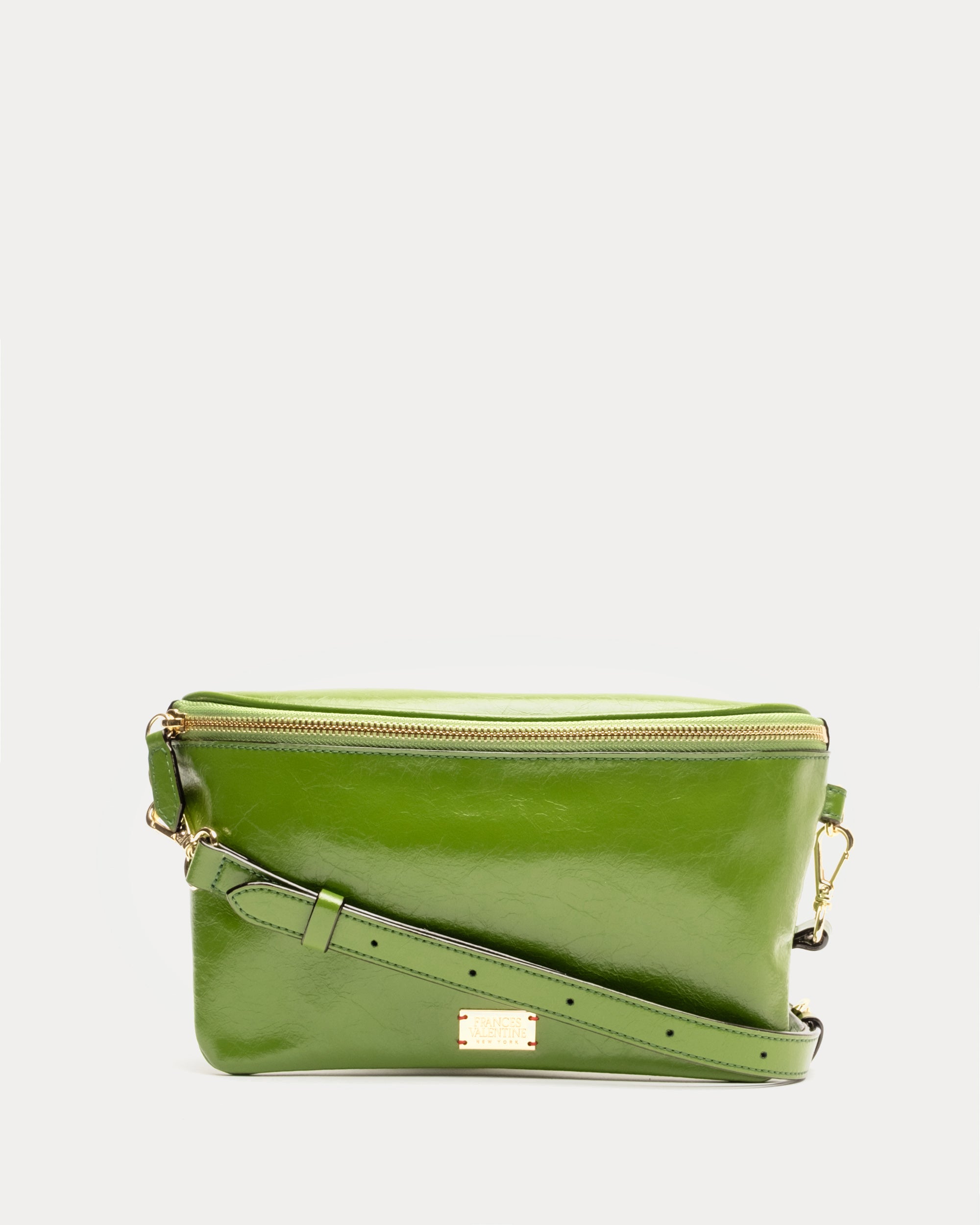 Billie Sling Bag - Crinkled Leather Crossbody Bag for Women, Green | Fashionable Shoulder Bag for Daily Use, Travel & Outdoor Activities