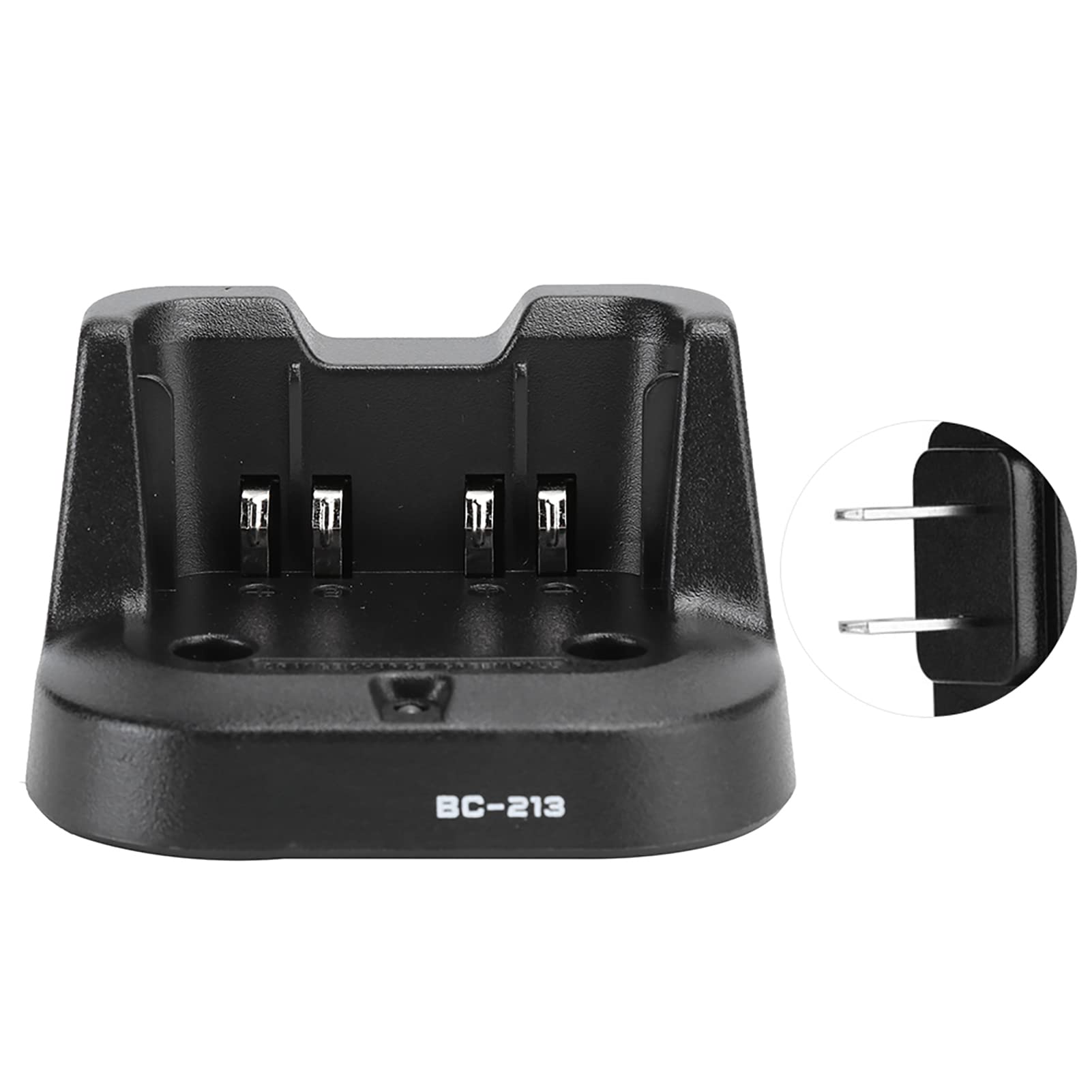 Rapid Desktop Charger BC-213 - Portable Handheld Battery Charger for IC-V88, IC-F1000, IC-F2000 Walkie Talkies (US Plug) | Fast Charging for Emergency, Construction & Outdoor Communication