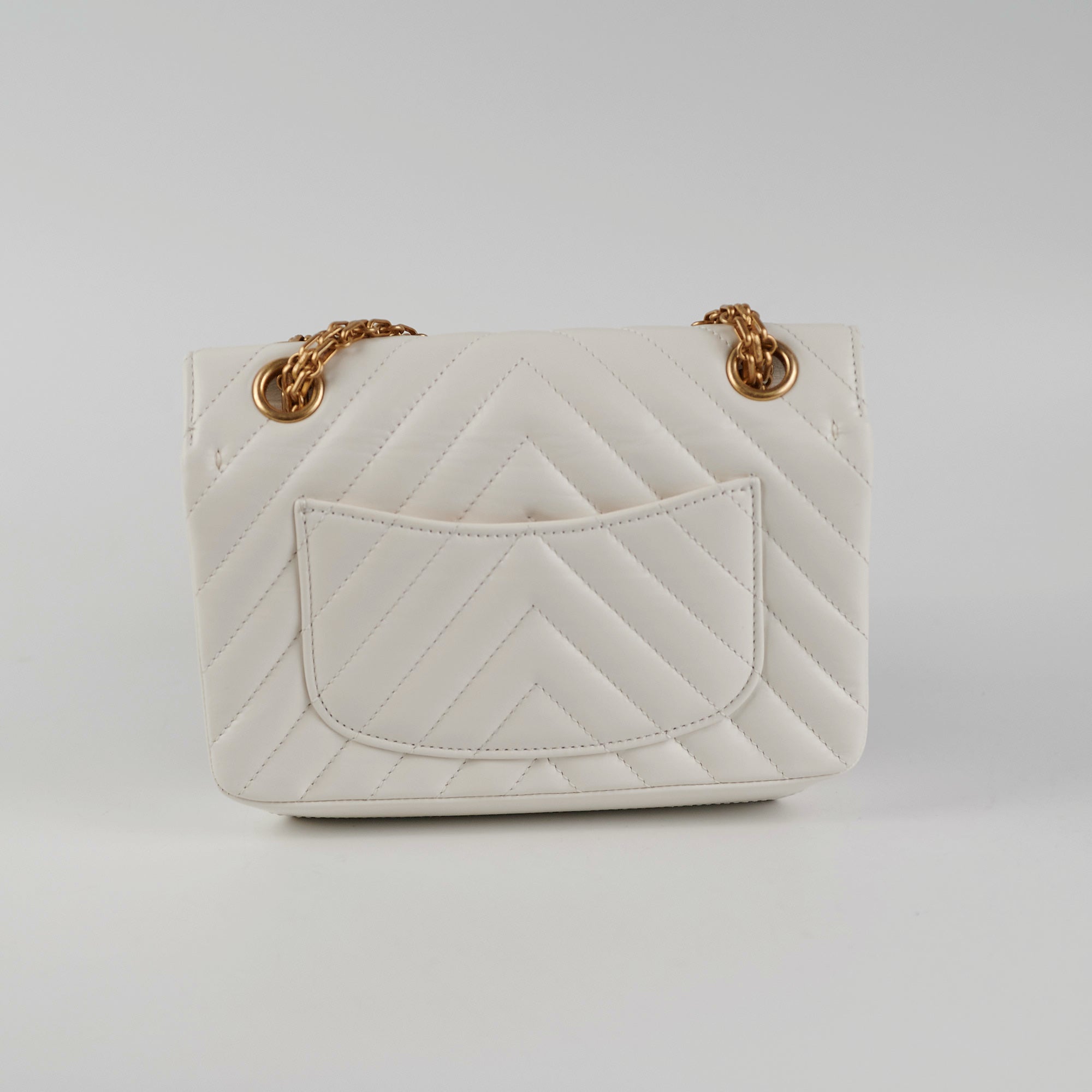 Chanel Chevron Reissue Mini Bag in White - Luxury Crossbody Bag for Women, Perfect for Parties, Dates & Everyday Use