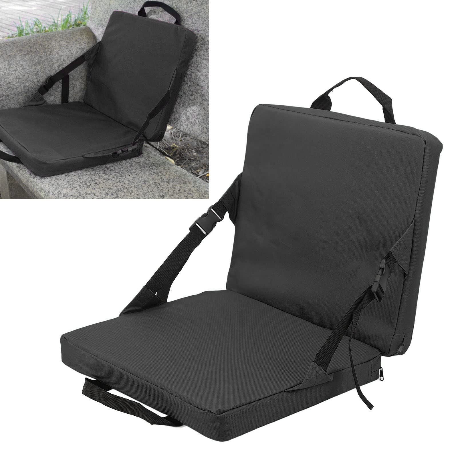 Stadium Seat with Back Support - Foldable Bleacher Chair, Ultralight & Portable for Outdoor Events - Comfortable Soft Sponge Cushion for Stadiums, Beaches, Picnics, Camping & Sports Games
