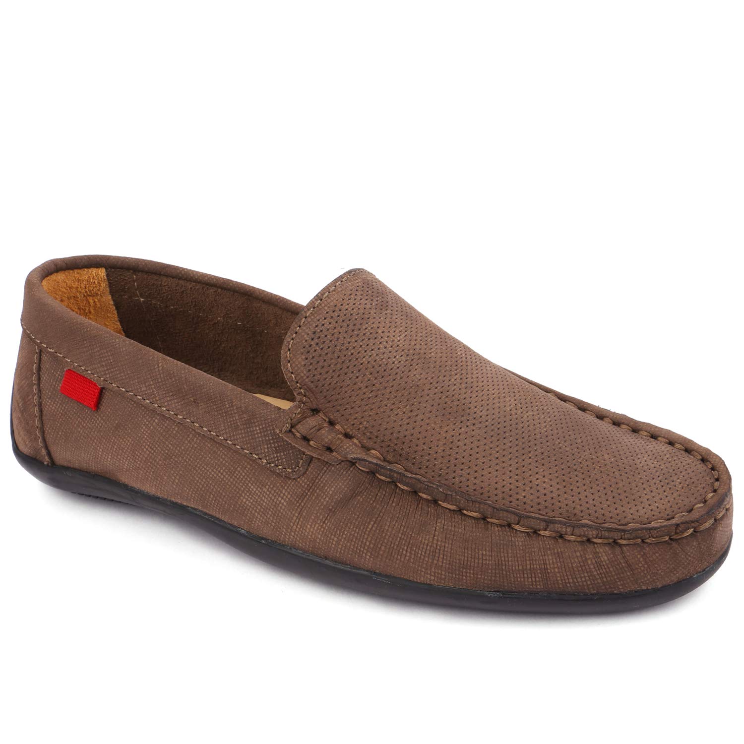 Kids Genuine Leather Driving Moccasins - Comfortable Cushion Support Slip-On Loafers for Boys (Toddler/Big Kid) | Classic Casual Shoes for School, Holidays & Everyday Wear