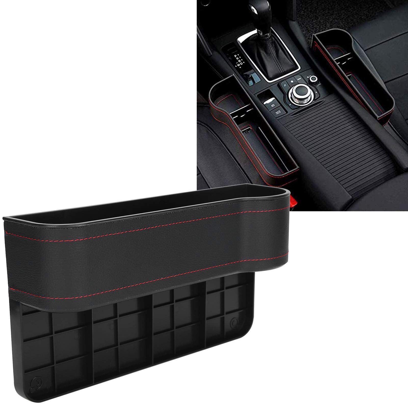 Premium ABS Plastic Car Seat Organizer - Multifunctional Storage Box for Car Backseat, Trunk & Travel Accessories | Perfect for Road Trips, Family Vacations & Daily Commute