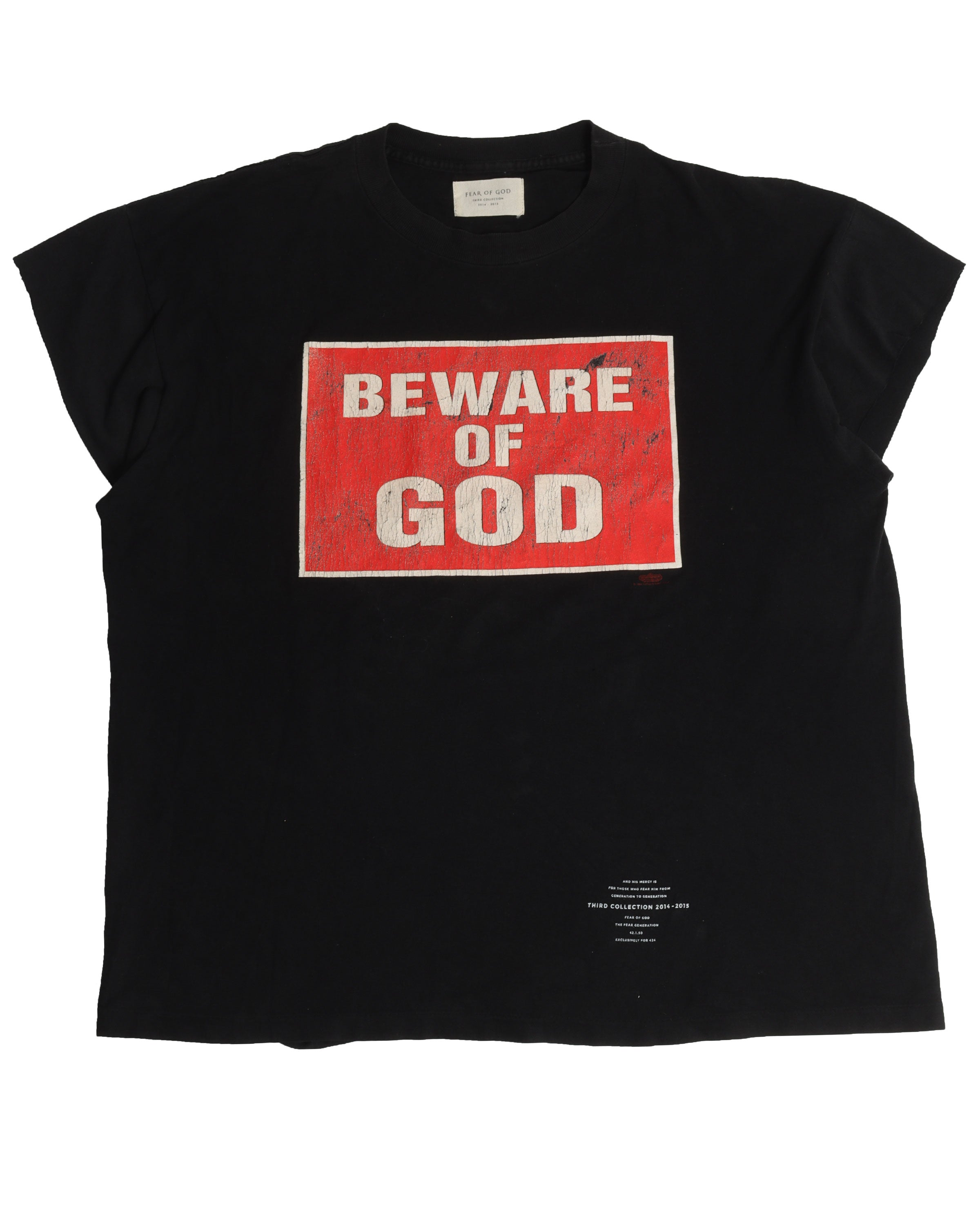 3rd Collection Beware Of The God Graphic T-Shirt - Trendy Streetwear Tee for Men & Women - Perfect for Casual Wear, Parties, and Gifts