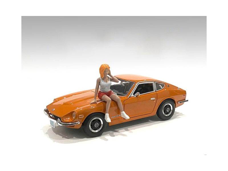 1/18 Scale Model Car Meet 2 Figurine V by American Diorama - Perfect for Diecast Car Displays & Diorama Scenes