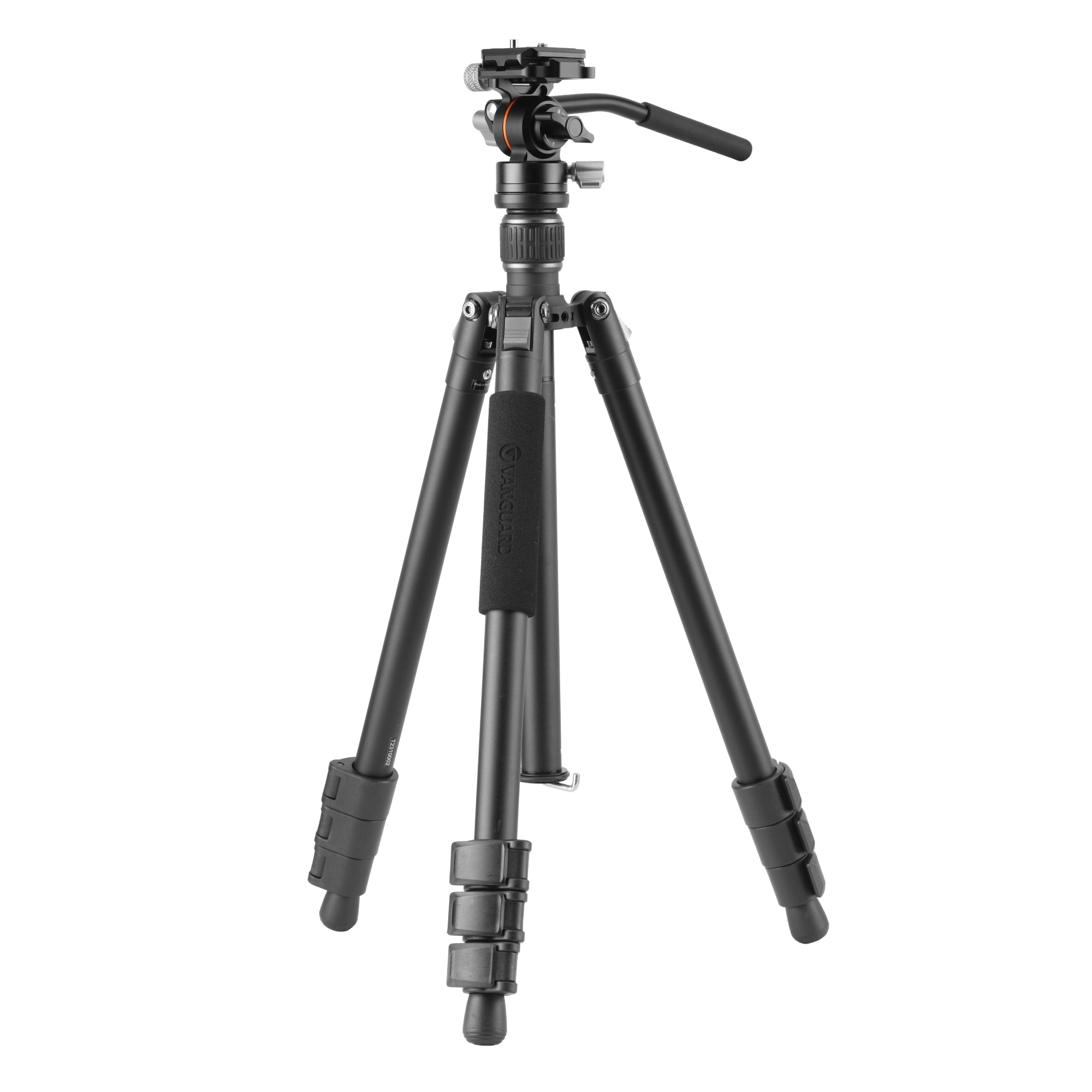 Vesta GO 264 AV12 Aluminum Travel Tripod with Counterbalancing Video Head - Lightweight Compact Tripod for Travel Photography, Vlogging & Outdoor Shooting