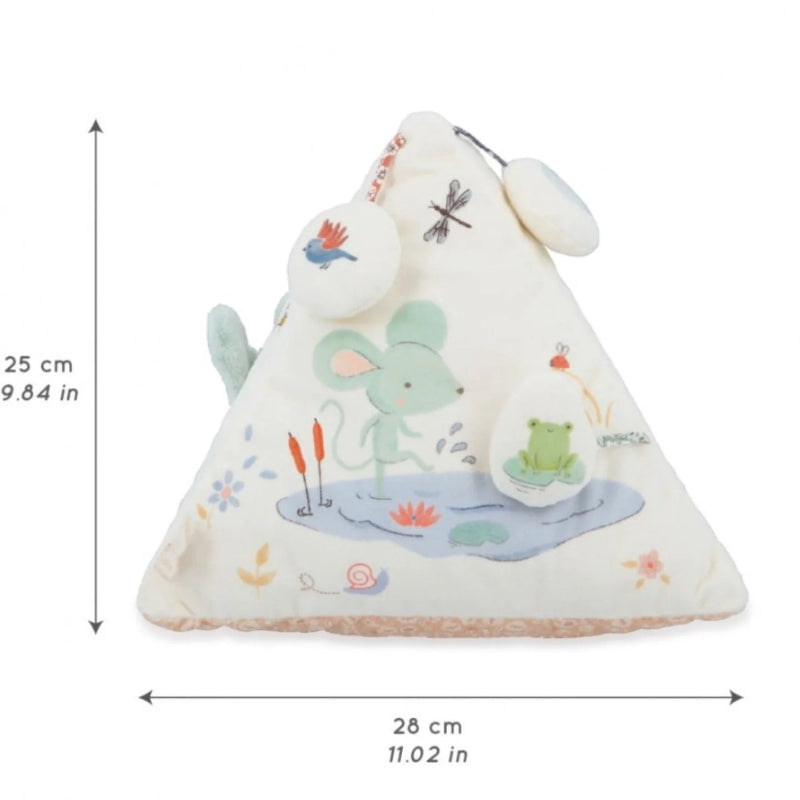 Montessori Fabric Sound Activity Triangle - Sensory Toy for Babies & Toddlers - Early Learning Developmental Toy for Home, Daycare & Playroom