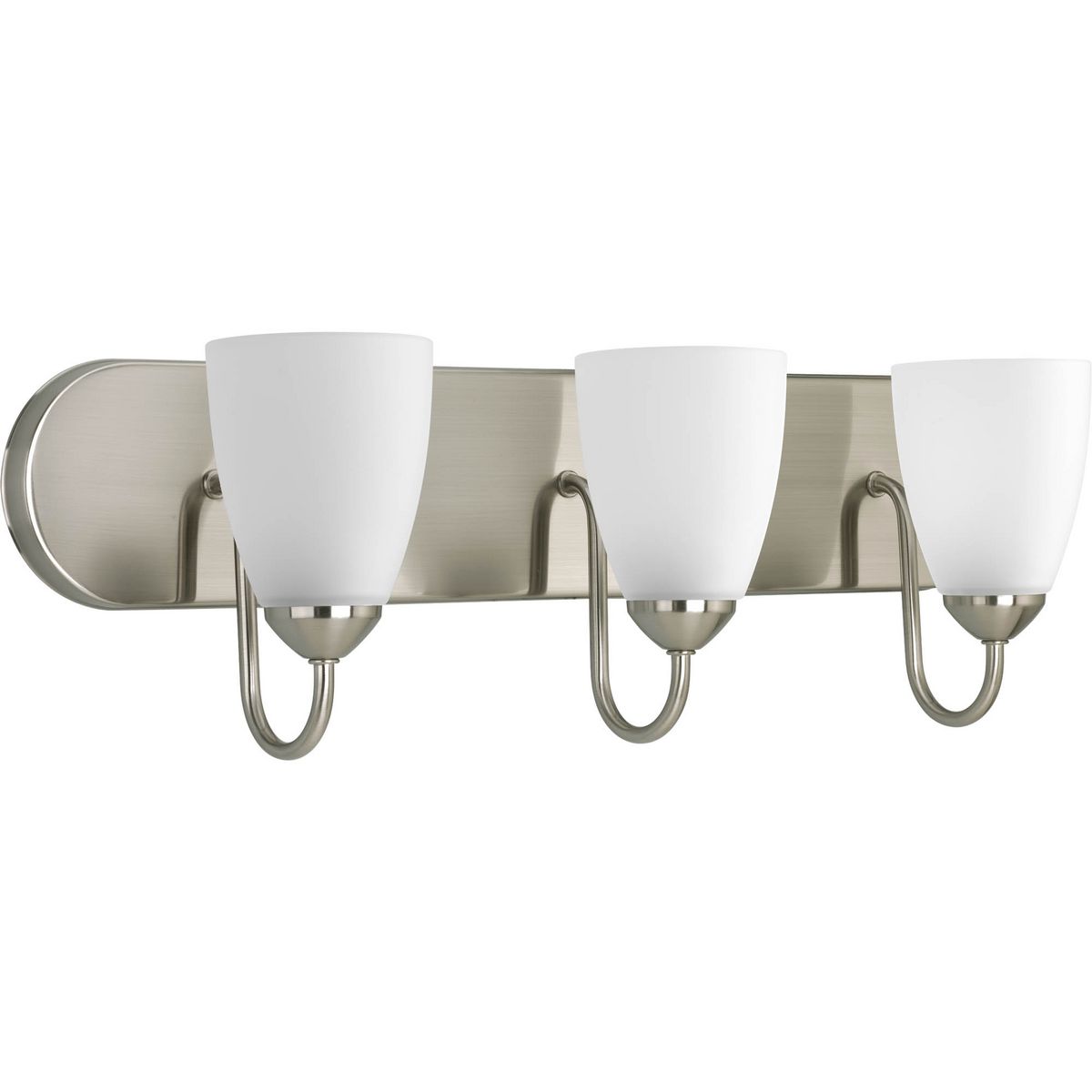 Gather Collection 3-Light Etched Glass Bathroom Vanity Light Fixture – Perfect for Bathroom, Powder Room, and Dressing Area Lighting