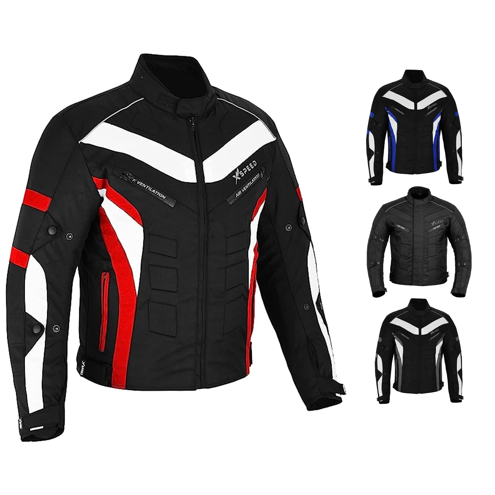 PROFIRST Men's Motorcycle Riding Jacket - Waterproof CE Armored Protection Jacket for Bikers - Ideal for Street Riding, Touring & Commuting