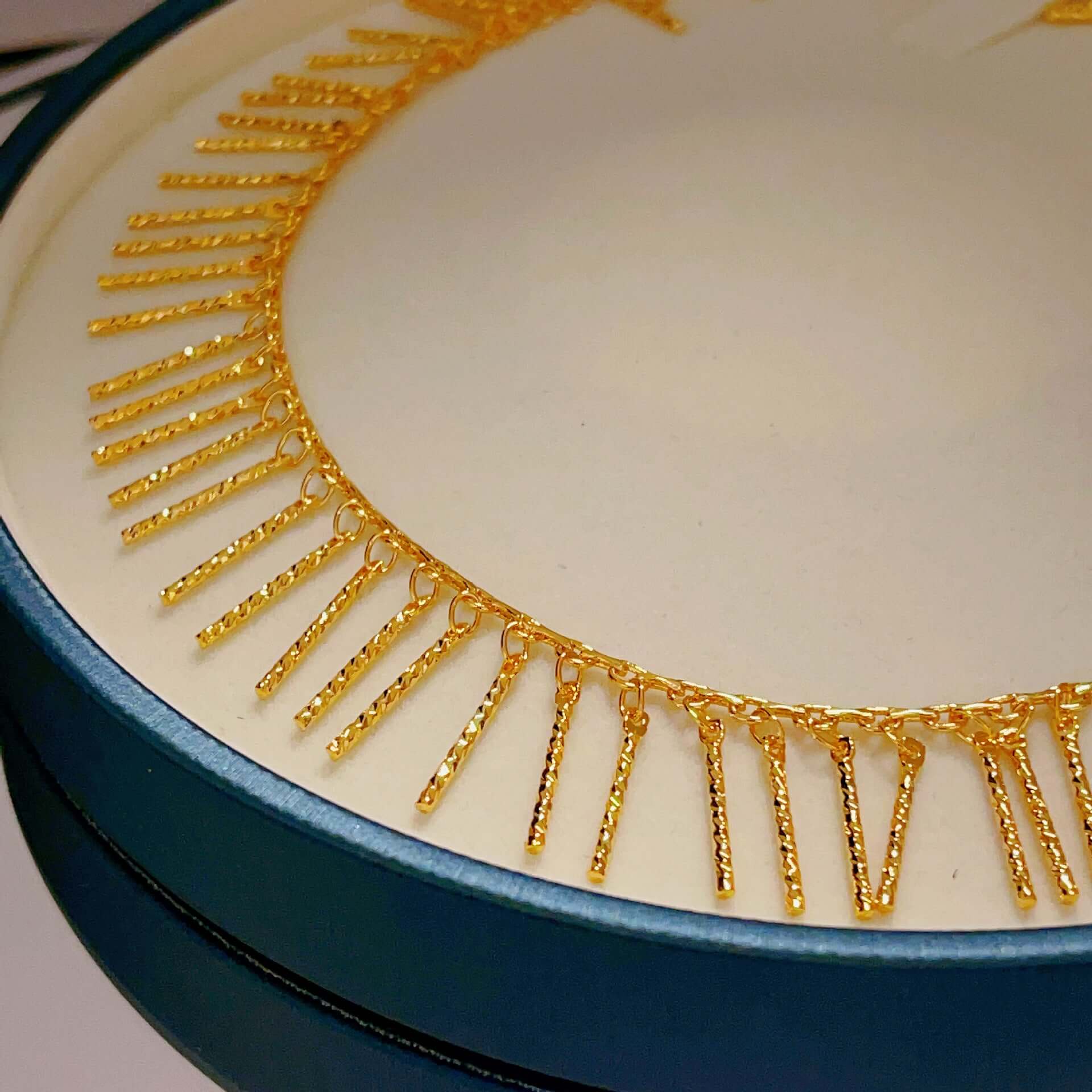 Geometric Tassel Chain Choker Necklace - Trendy Boho Jewelry for Women | X081 | Perfect for Parties, Weddings & Everyday Fashion Accessories