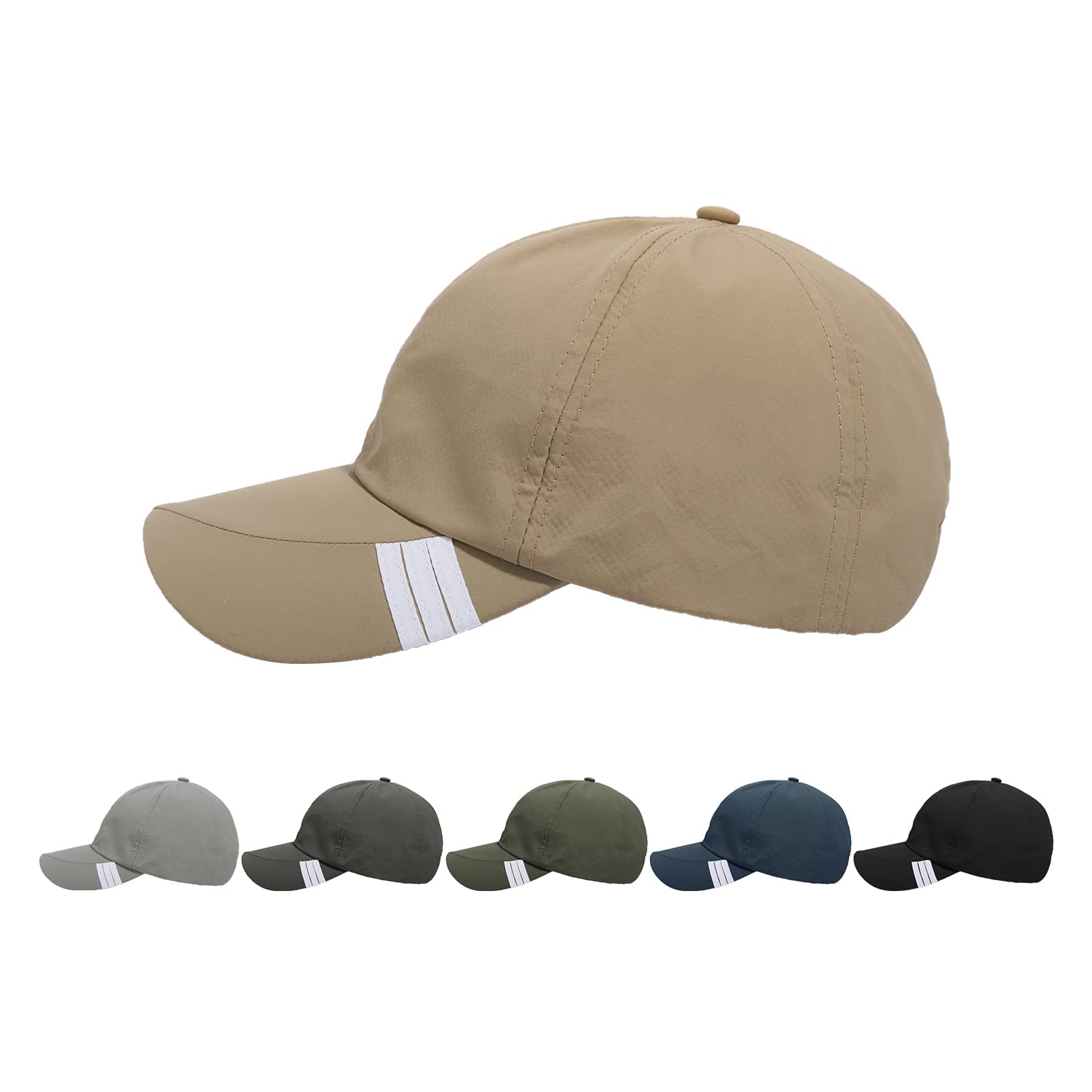 Clakllie Quick Dry Baseball Cap - Lightweight Sun Hat for Running, Golf & Tennis - Waterproof, UV Protection Outdoor Cap for Men & Women - Perfect for Sports, Hiking & Travel