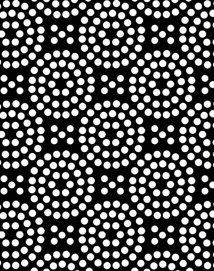 Wallshoppe 'Dot Dot' Onyx Wallpaper - Modern Peel & Stick Wallpaper for Bedroom, Living Room, and Office Decor