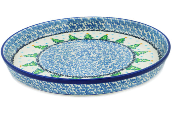 10-Piece Elegant Cookie Platter Set - Ethereal Evergreen Design for Holiday Parties, Gifts & Dessert Serving