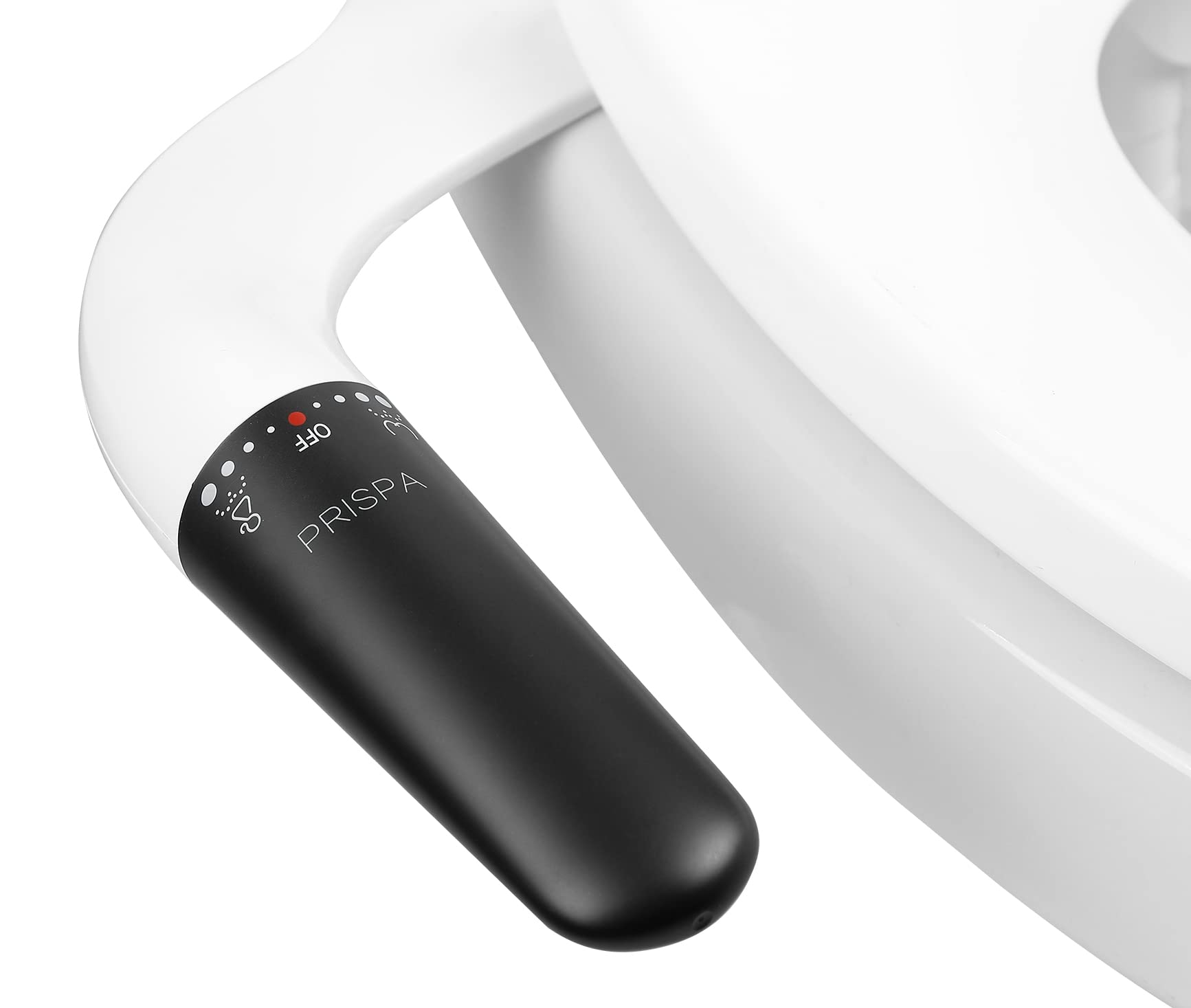 PRISPA Non-Electric Bidet Toilet Attachment with Dual Nozzle - Fresh Water Spray, Easy Installation, Brass T-Adapter & Stainless Steel Hose - Perfect for Bathroom Hygiene & Comfort
