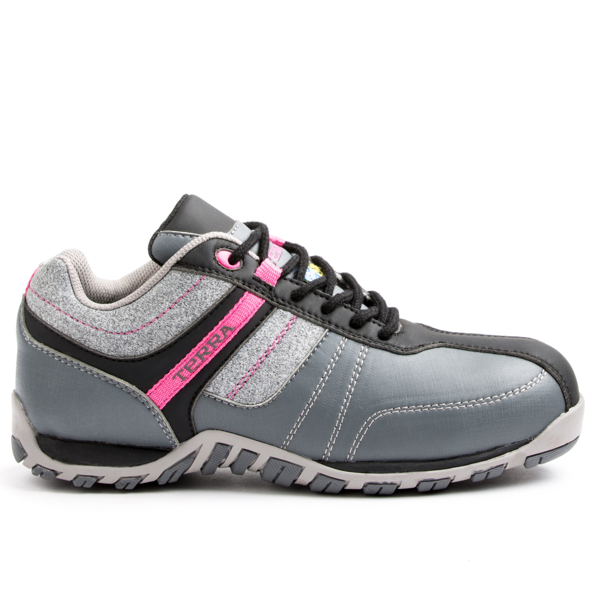 Terra Cora Women's Lightweight Aluminum Toe Athletic Safety Shoes - Comfortable Work Shoes for Nurses, Warehouse & Construction Workers