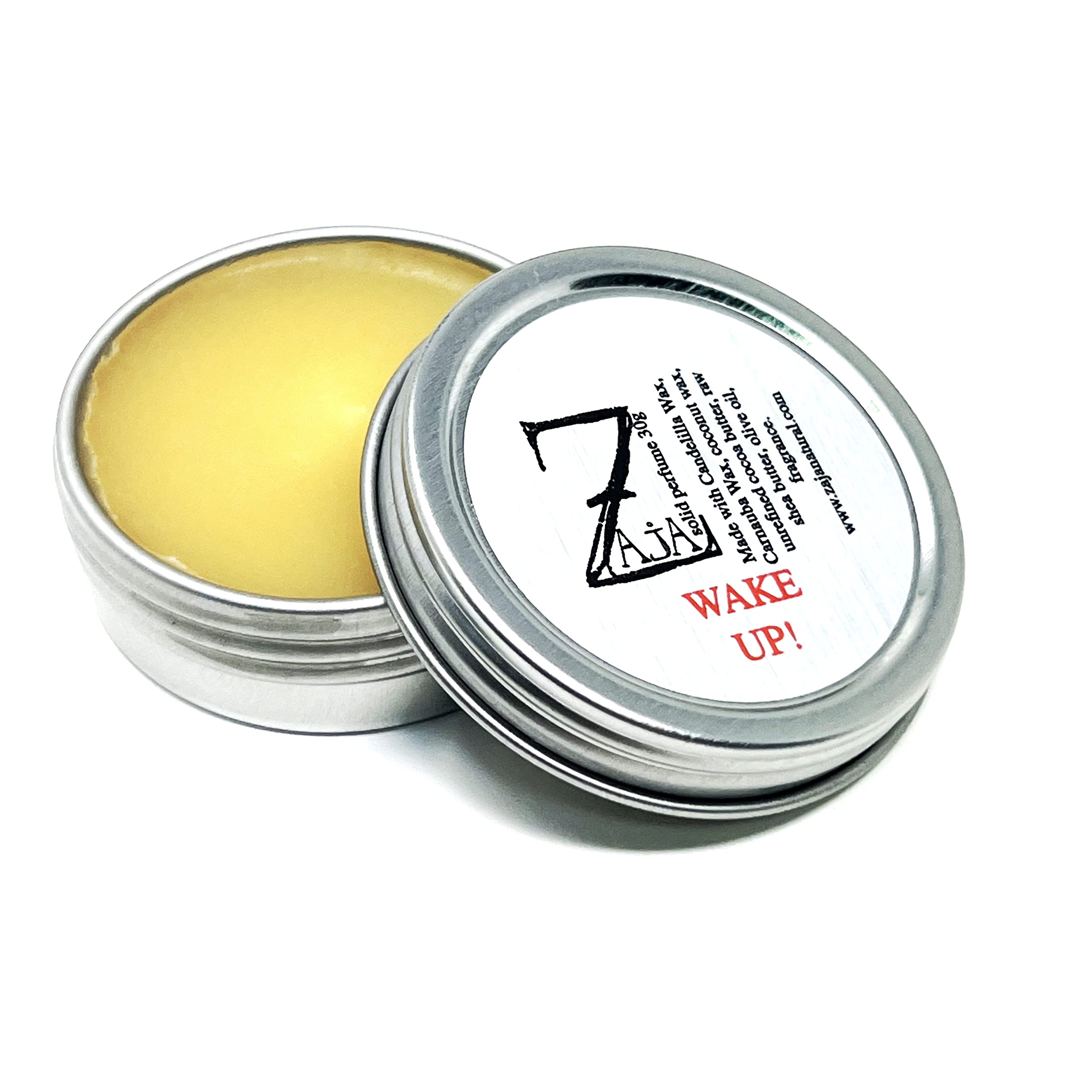 Wake Up Solid Perfume 30g - Long-Lasting Natural Fragrance for Women & Men | Perfect for Travel, Office & Daily Use