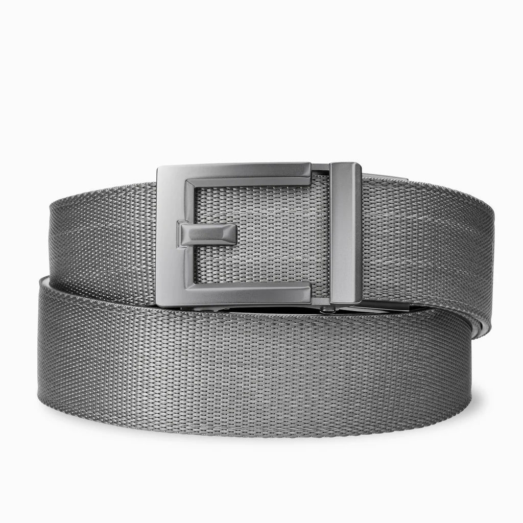 Premium Gunmetal Buckle Classic Nylon Web Belt 1.37