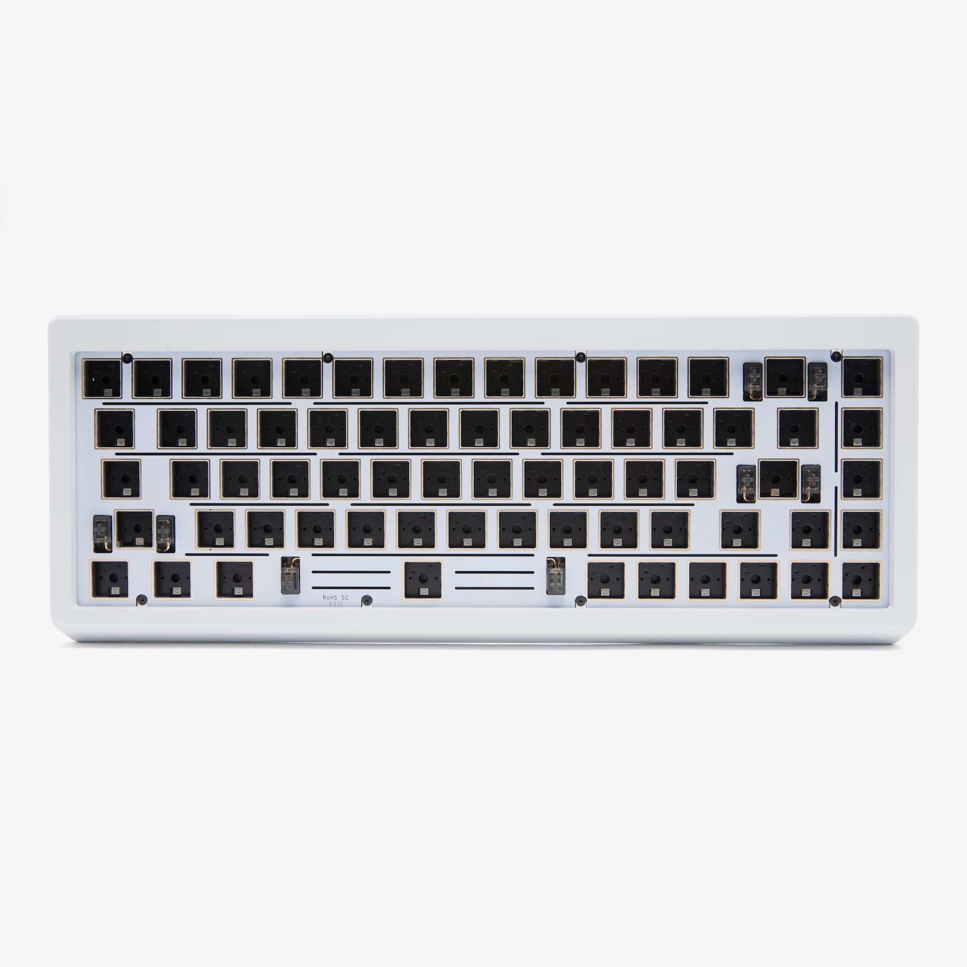Higround Summit 2.0 65% Barebone Mechanical Keyboard Kit - White | Compact Gaming & Typing Keyboard for PC, Mac, Office & Home Use