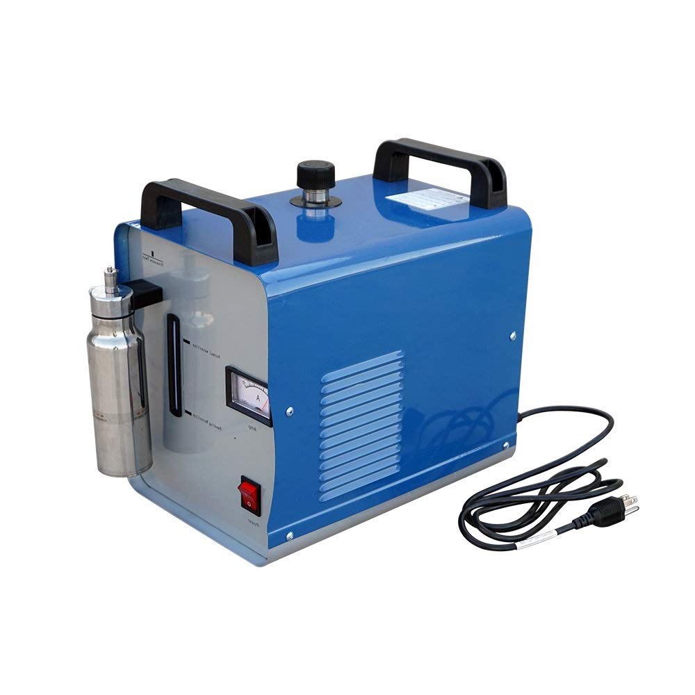 110V 75L/H Portable Oxygen Hydrogen Water Welder - H160 Flame Polishing Machine for Acrylic & Glass - 300W Torch Polisher with Gas Nozzle - Ideal for Jewelry Making, DIY Crafts & Welding Projects