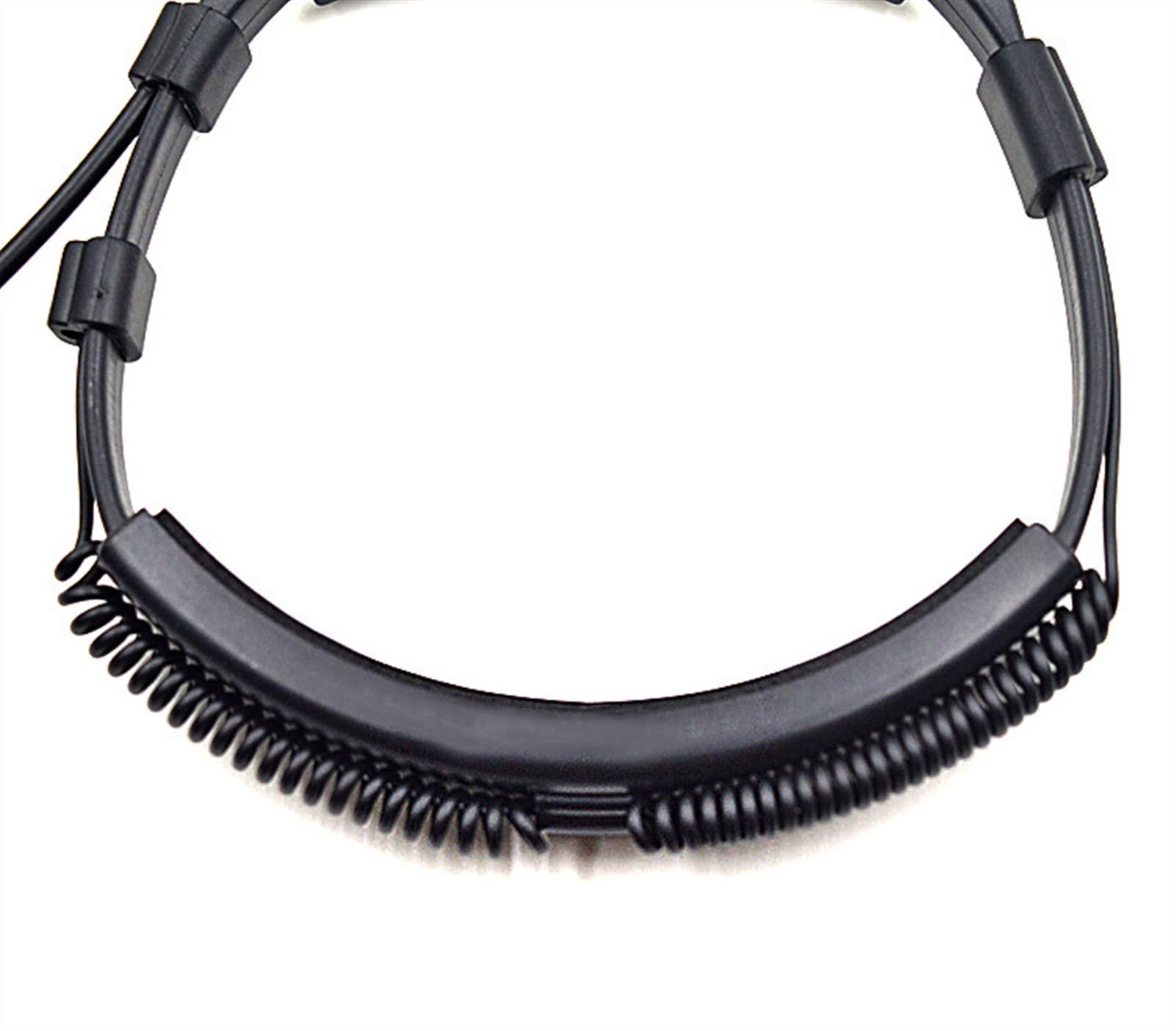 ARSMI Throat Microphone Headset with Air Tube Earpiece - Compatible with Motorola Walkie Talkie Radios & Two-Way Radios | Perfect for Security Guards, Construction Workers & Outdoor Adventures