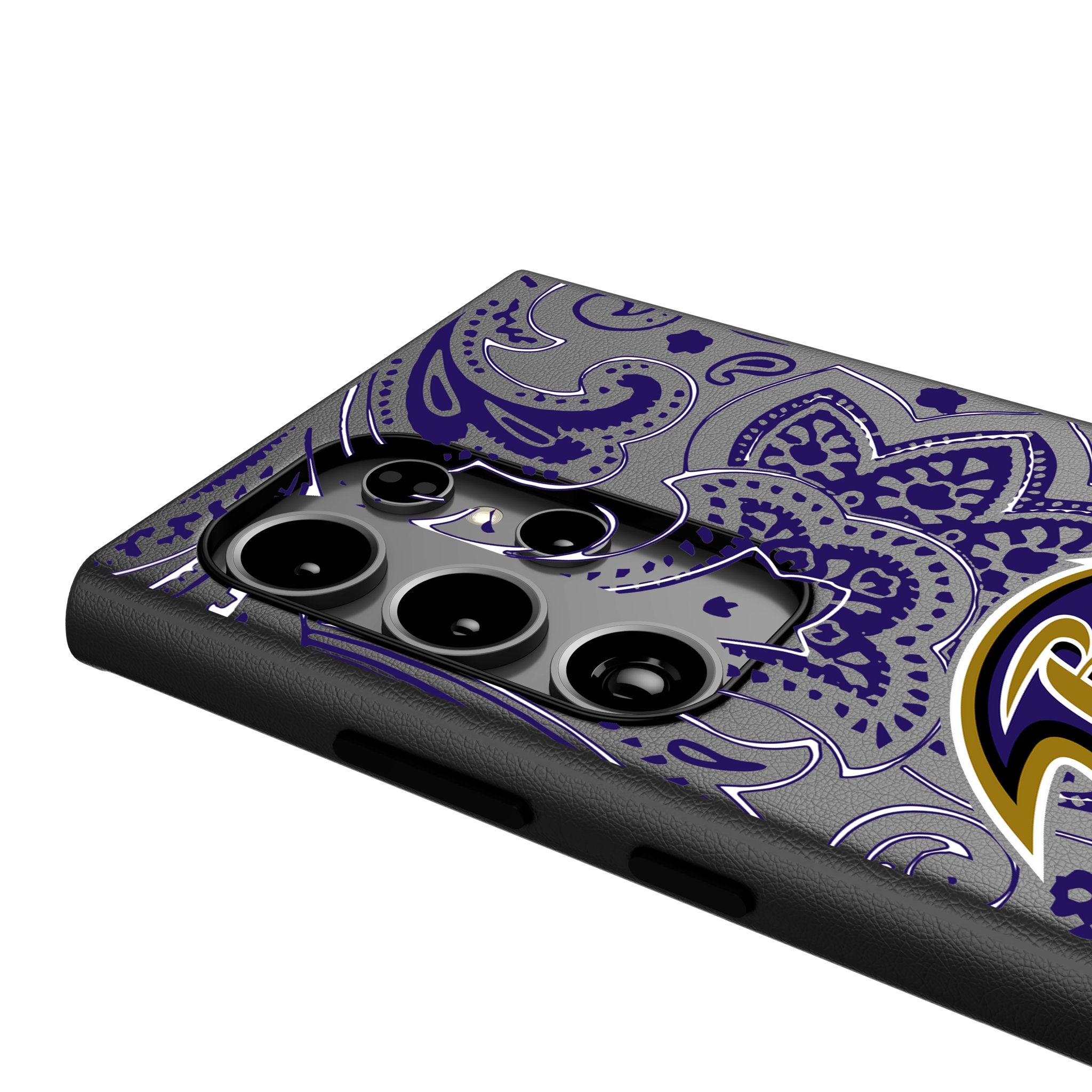 Baltimore Ravens Paisley MagSafe Compatible Phone Case for Samsung Galaxy S23/S22/S21 - Durable Protective Cover with Magnetic Alignment for Wireless Charging - Perfect for Game Day & Everyday Use