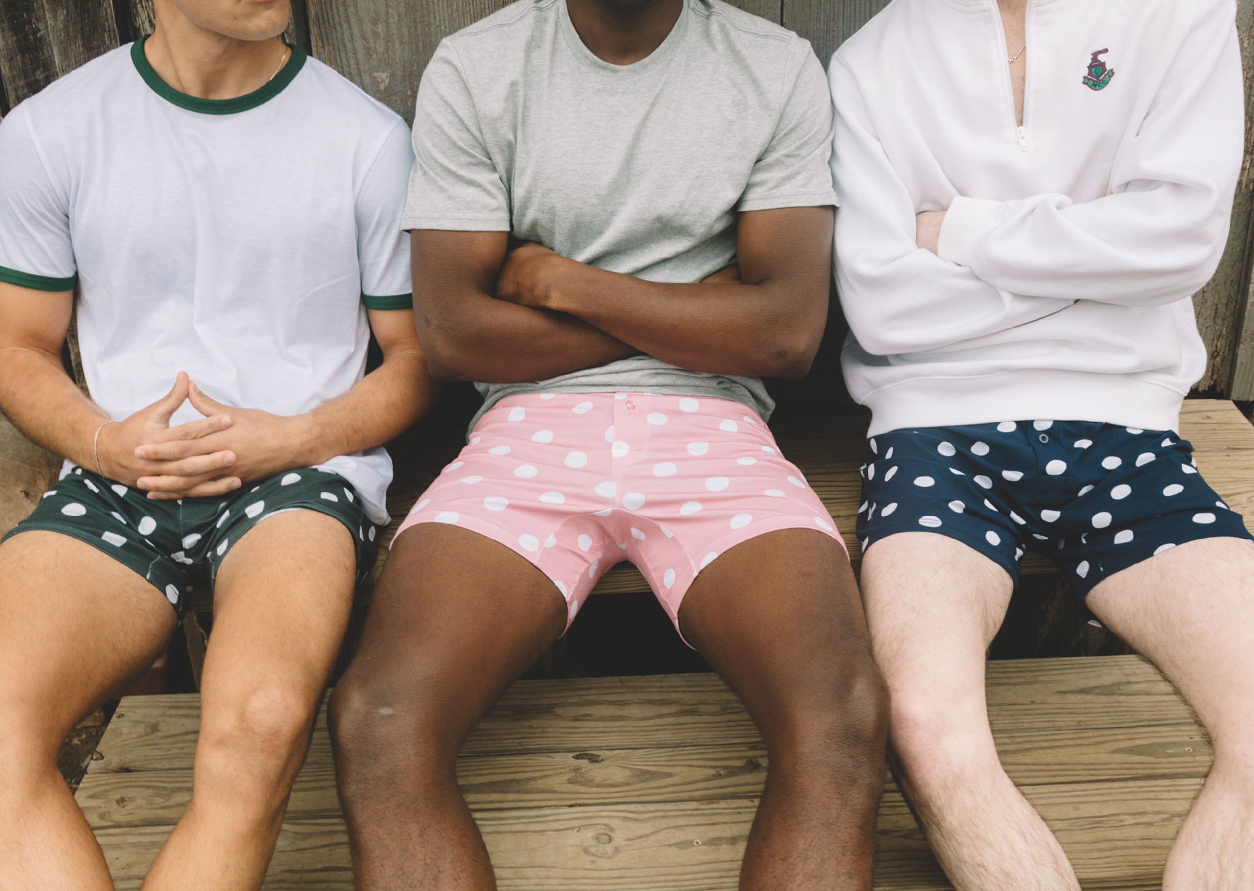 Slim Fit Boxer Briefs for Men - 3 Pack Soft Cotton Underwear with Hand-Drawn Dots Design | Comfortable Everyday Wear, Gym & Sleep