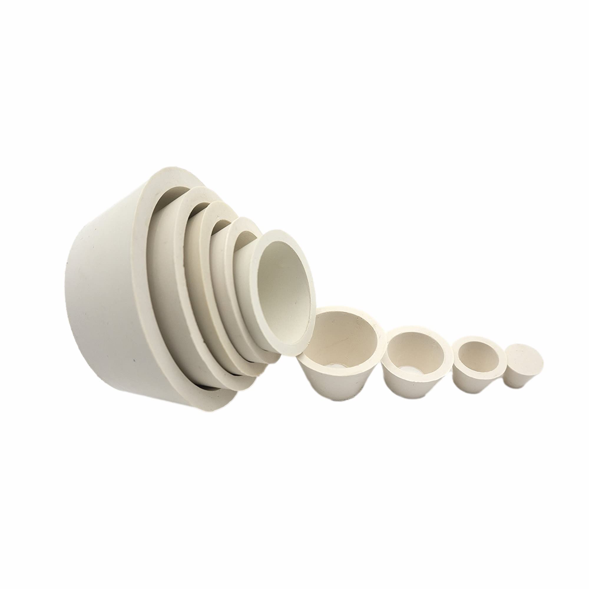 Buchner Funnel Vacuum Filtration Kit - 8 Sizes Laboratory Glassware Set for Chemistry Experiments & Scientific Research - Perfect for Solvent Filtration, Distillation & Lab Analysis